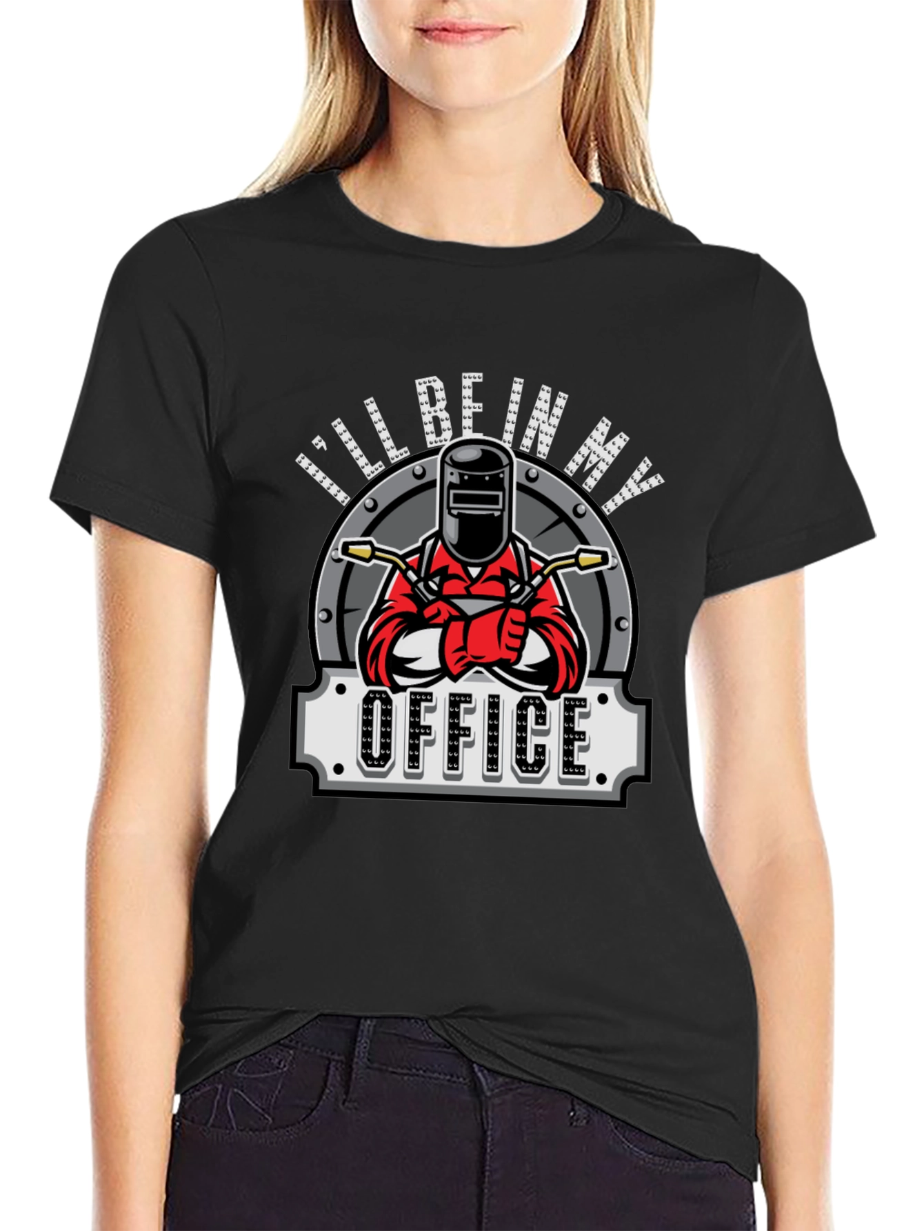 Welders Office Graphic T-Shirt - Black