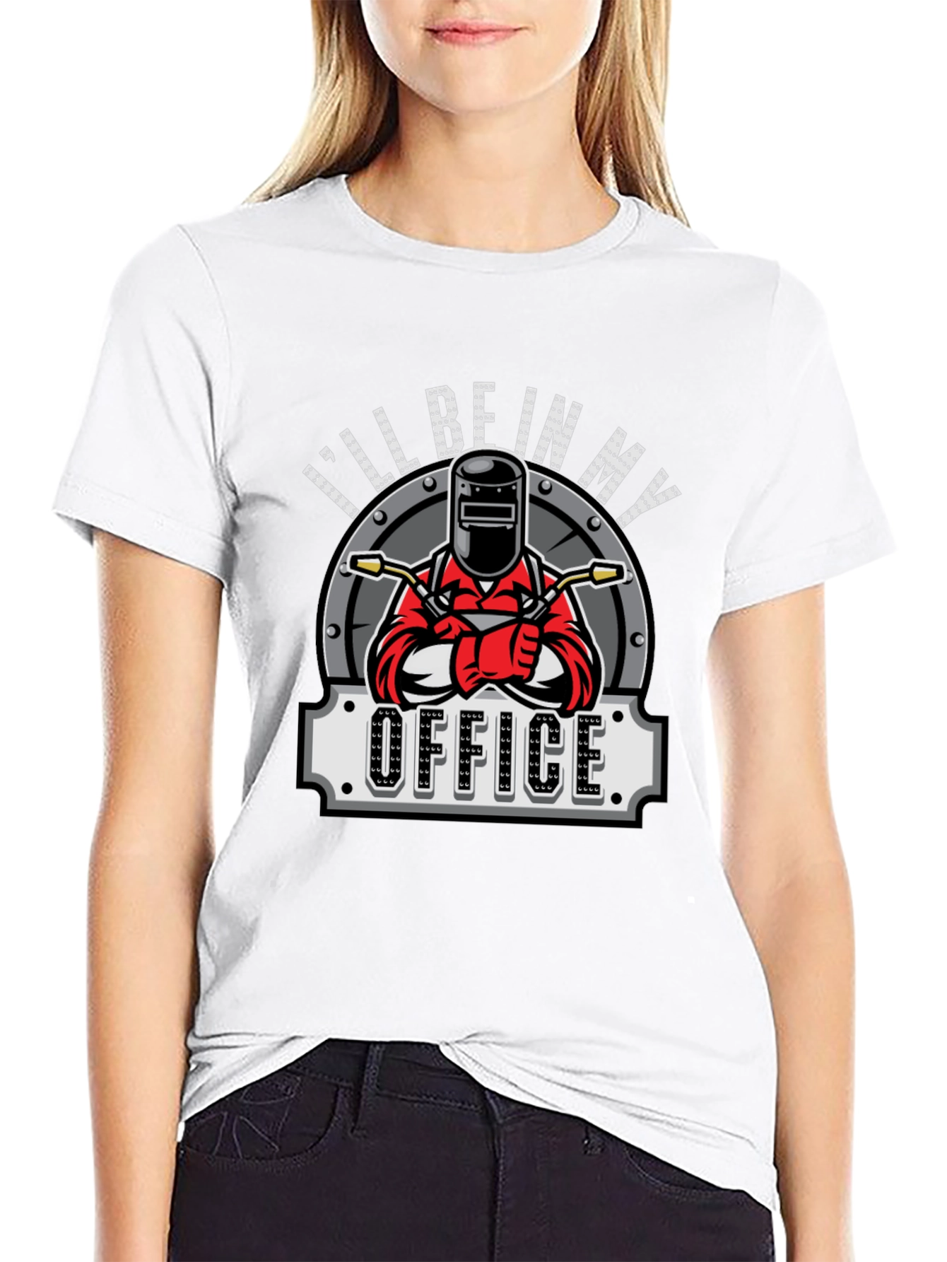 Welders Office Graphic T-Shirt - Black