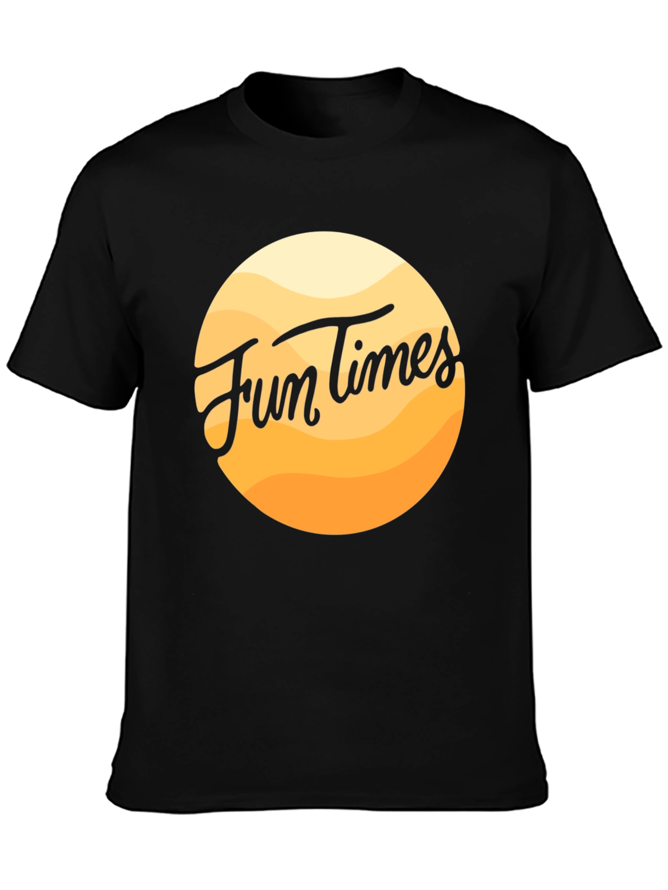Fun Times Black Graphic Tee