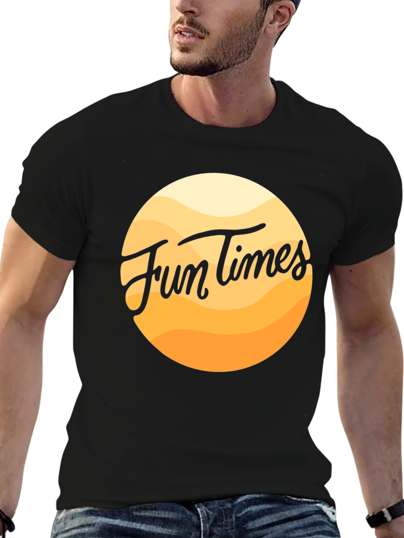 Fun Times Black Graphic Tee