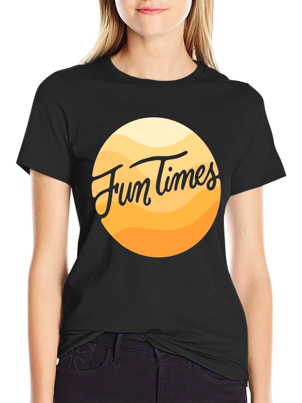 Fun Times Black Graphic Tee