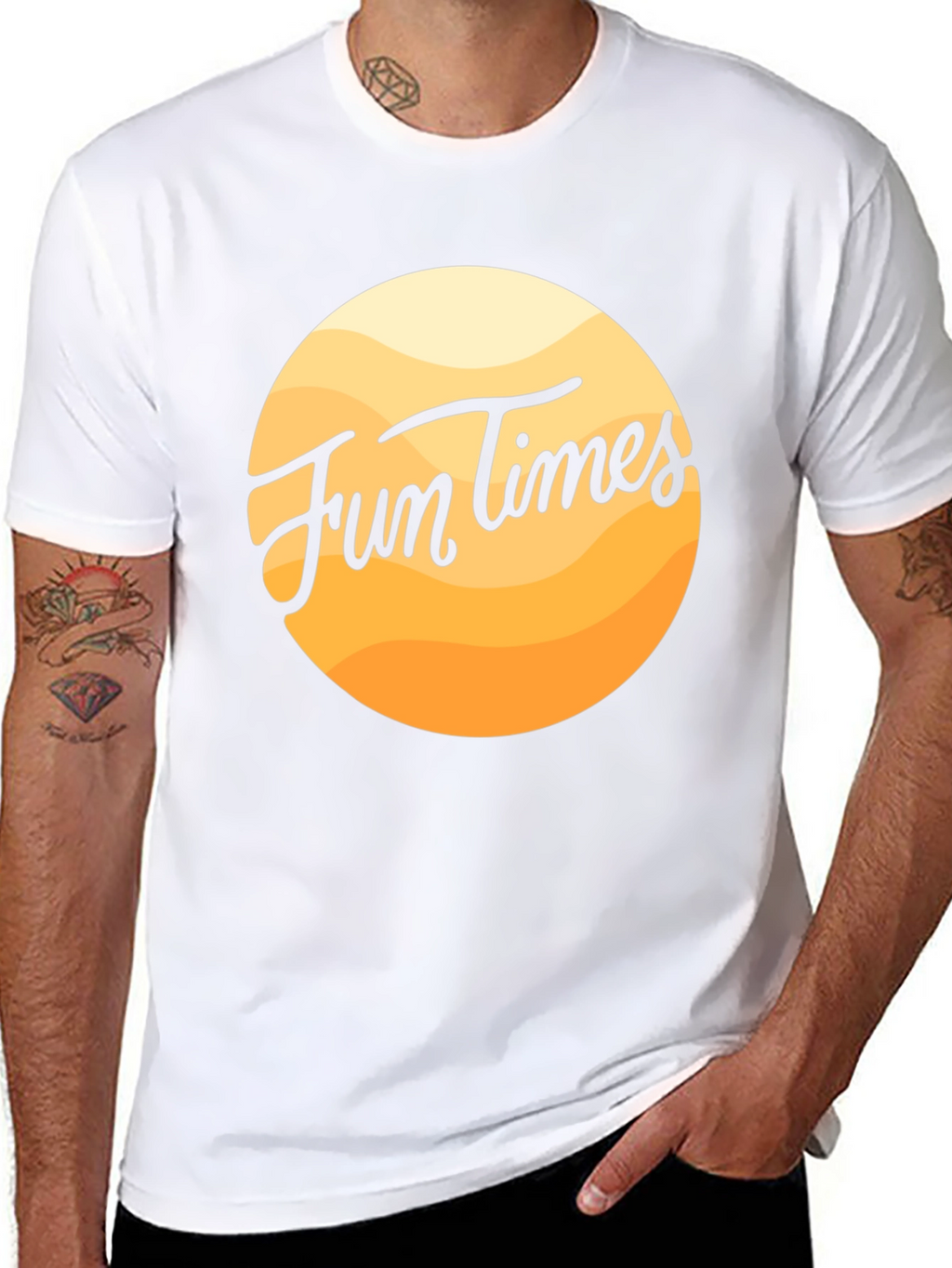 Fun Times Black Graphic Tee