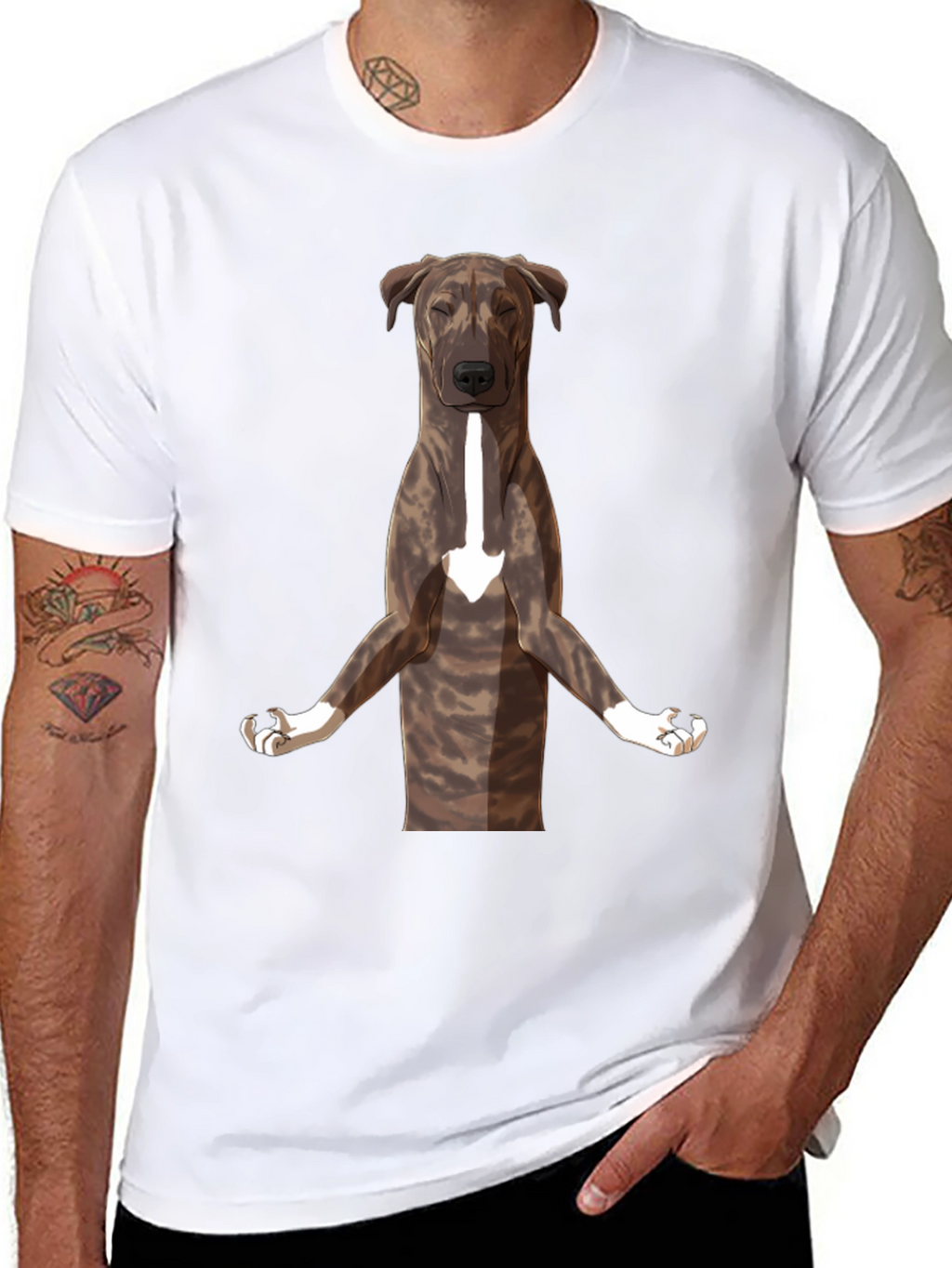 Yoga Dog Graphic Tee - Black