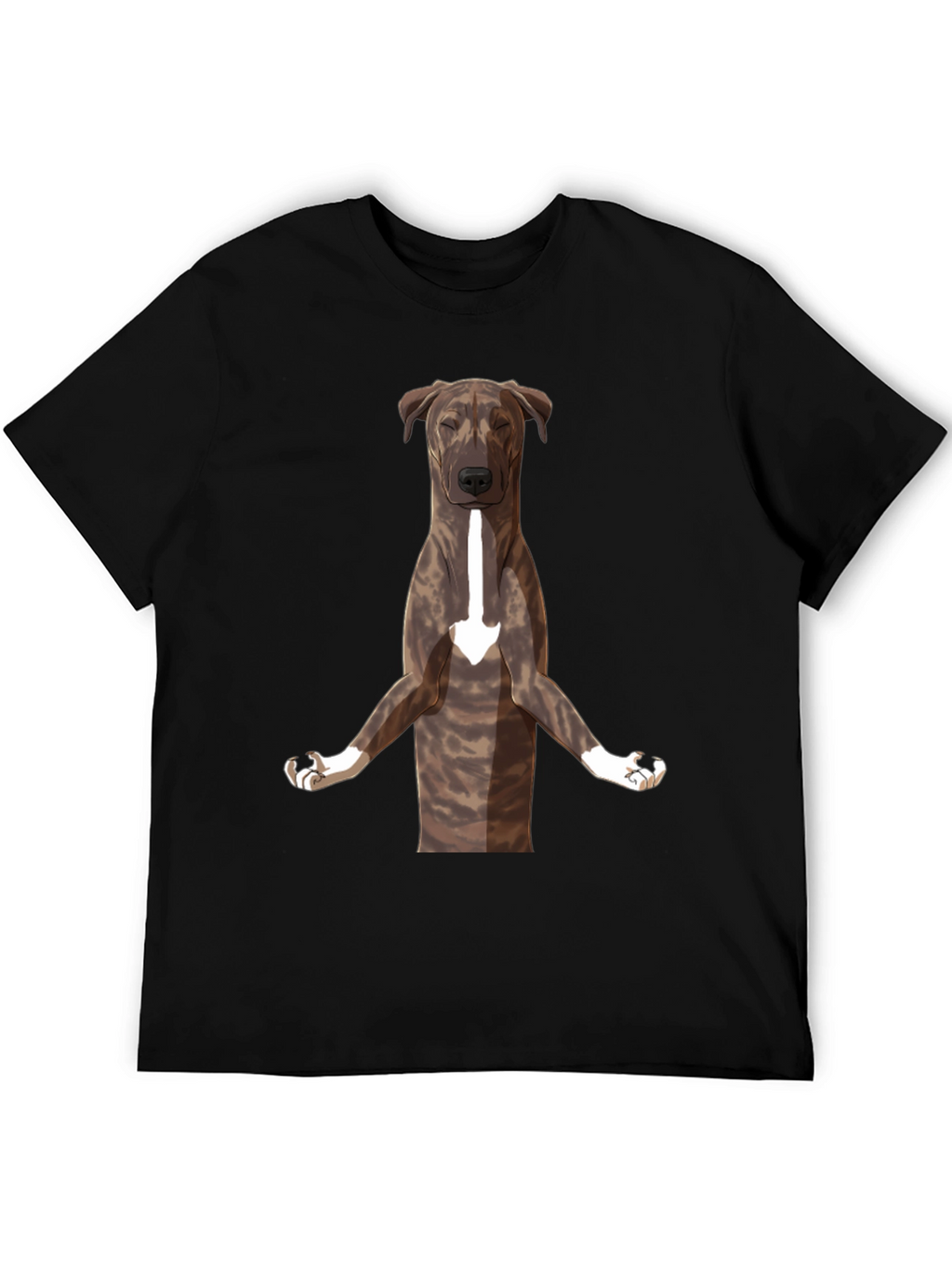 Yoga Dog Graphic Tee - Black