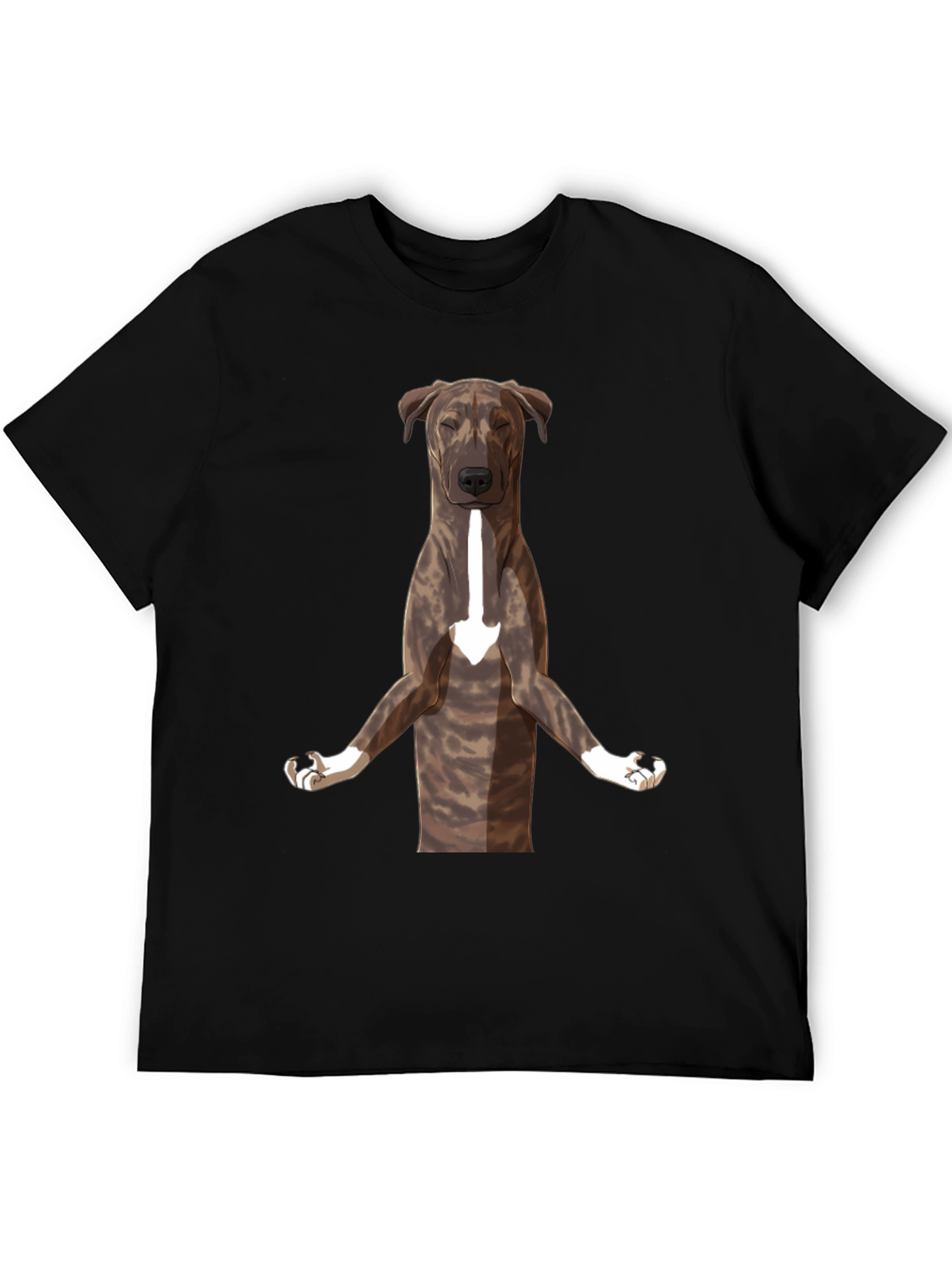 Yoga Dog Graphic Tee - Black