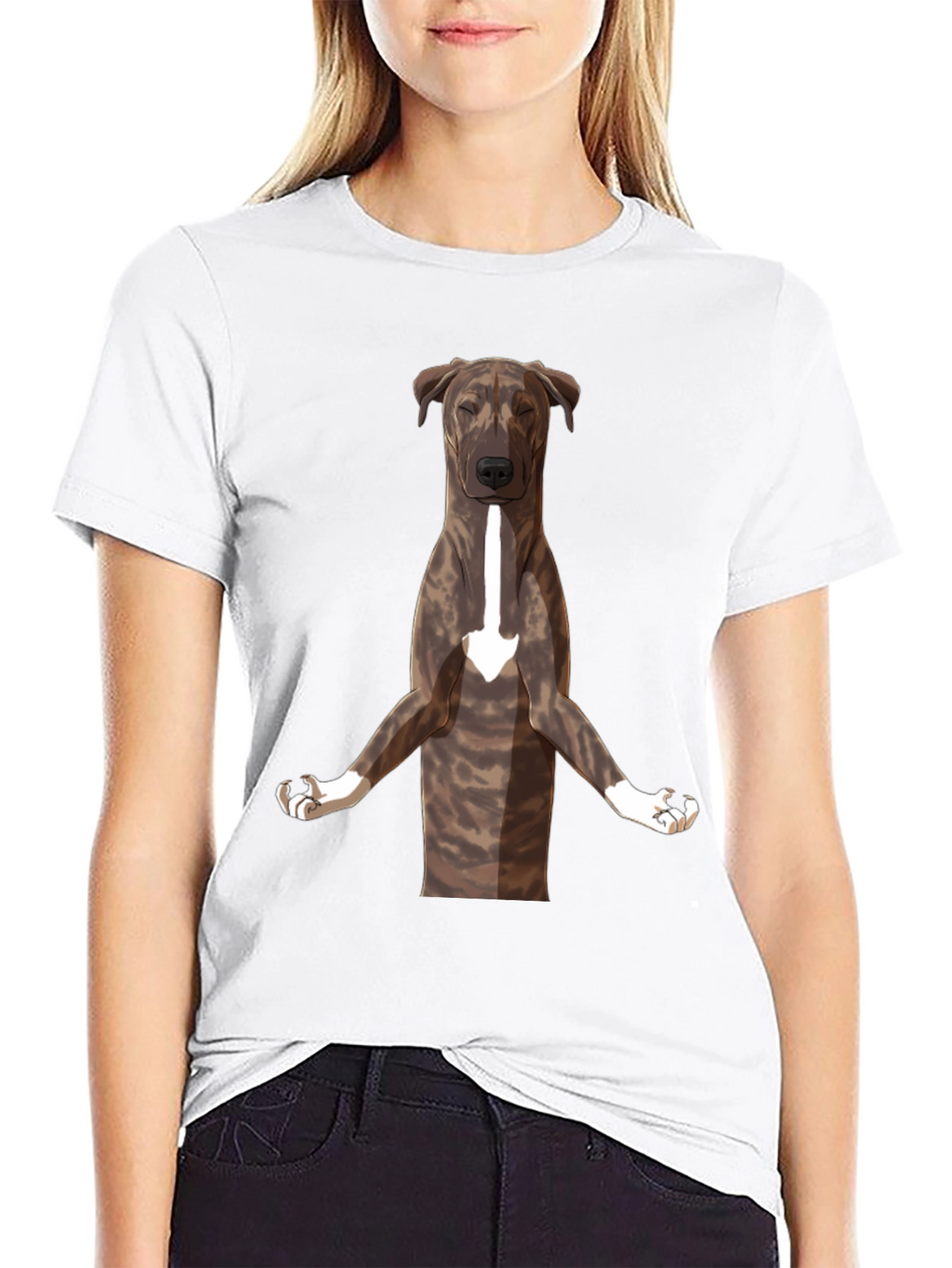 Yoga Dog Graphic Tee - Black
