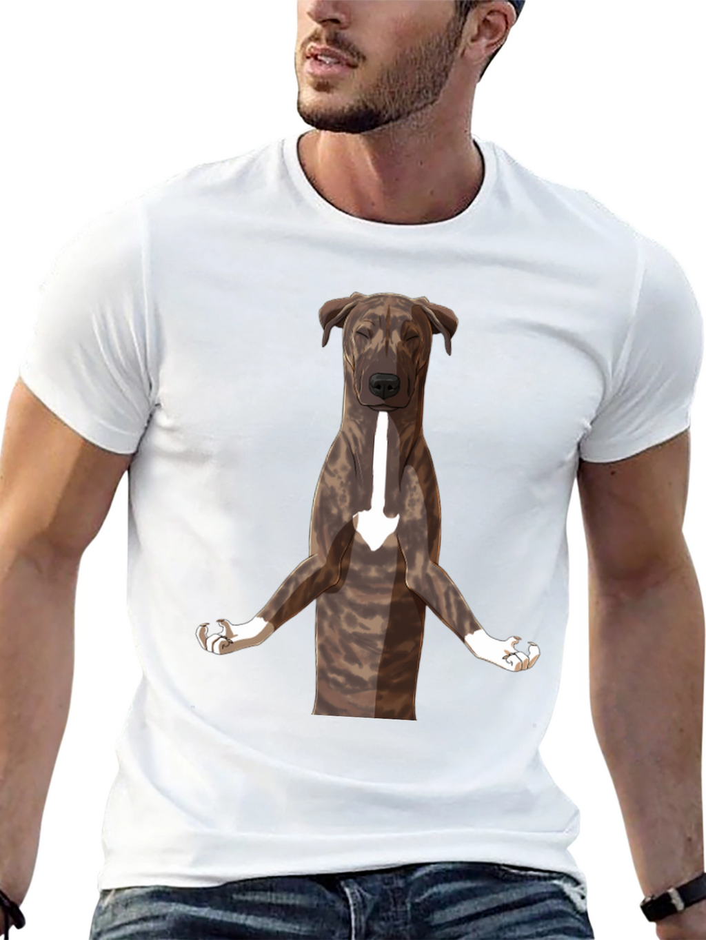 Yoga Dog Graphic Tee - Black
