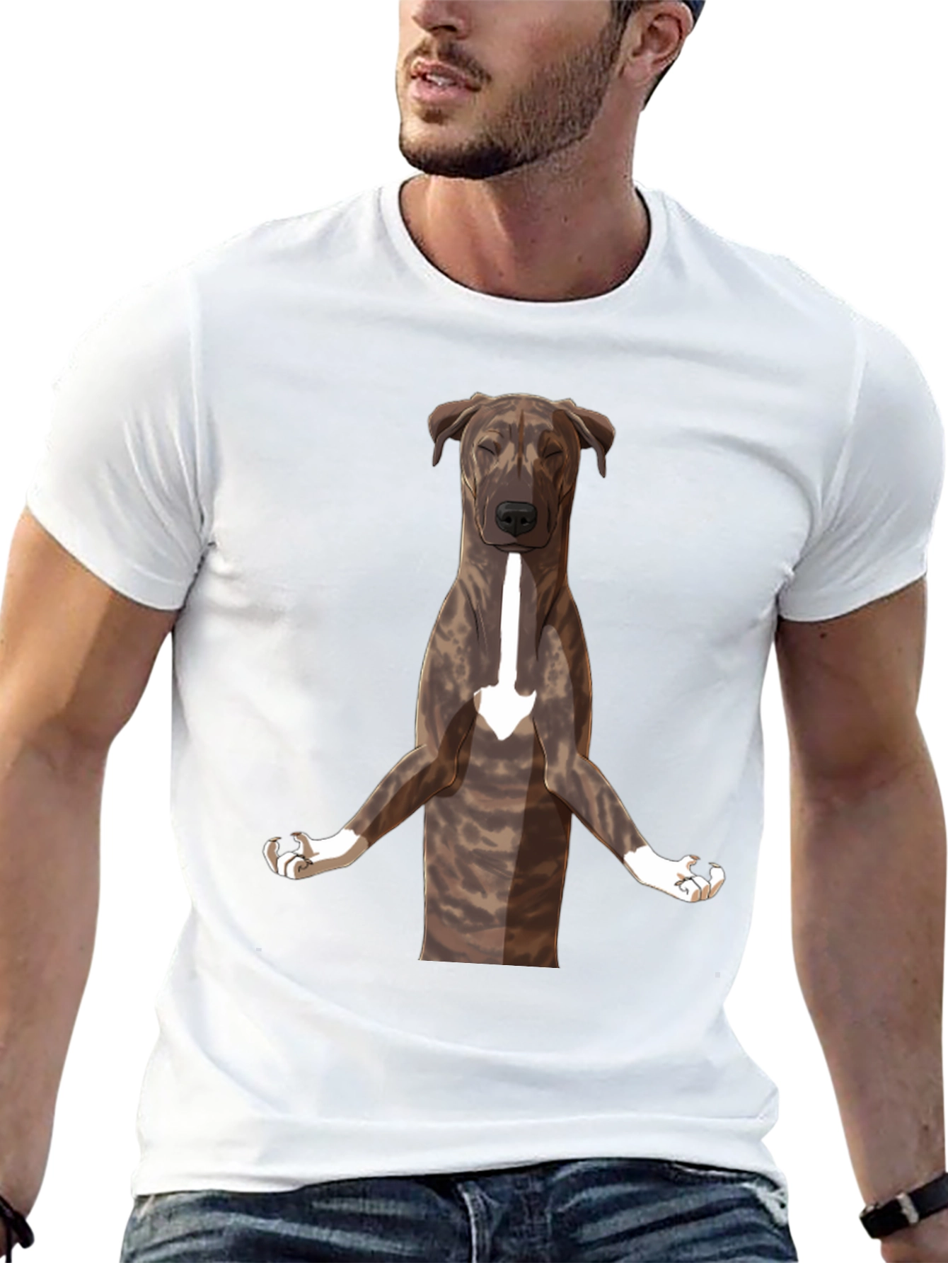 Yoga Dog Graphic Tee - Black