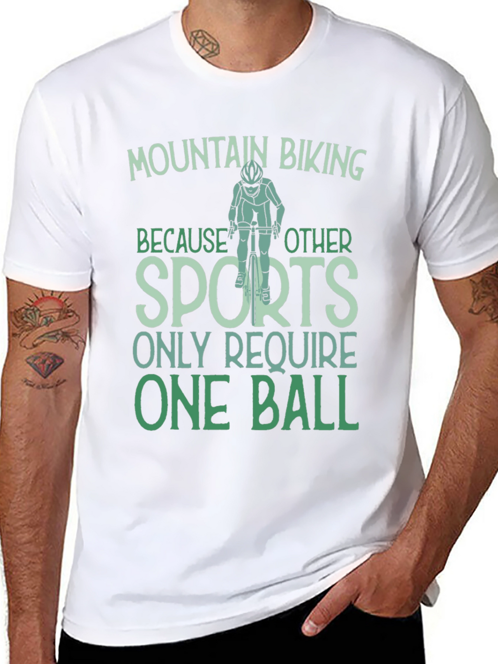 Mountain Biking One Ball T-Shirt