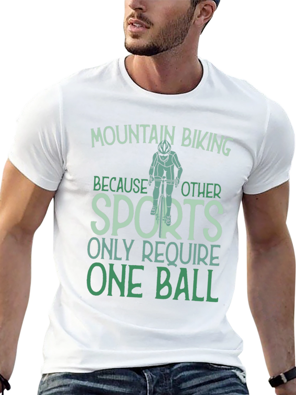 Mountain Biking One Ball T-Shirt