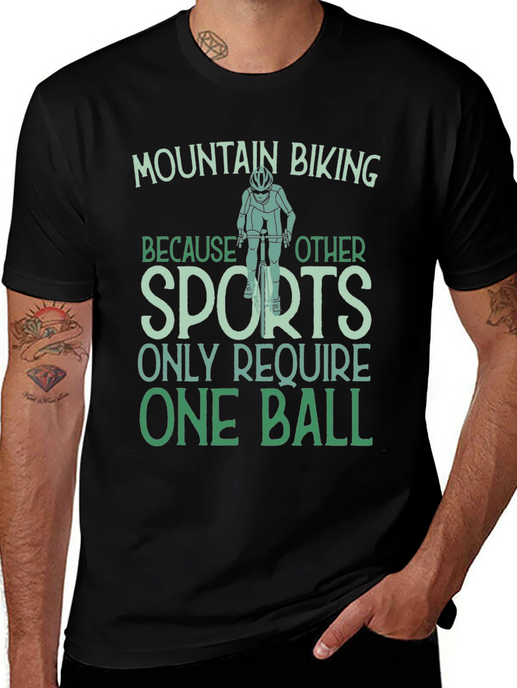 Mountain Biking One Ball T-Shirt