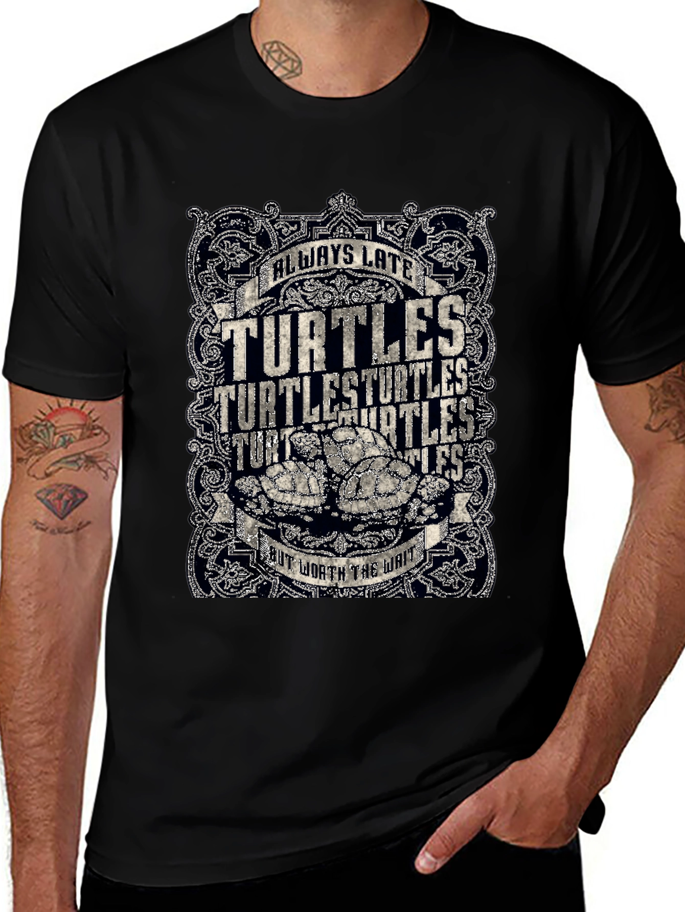 Always Late Turtles T-Shirt Funny Graphic Tee