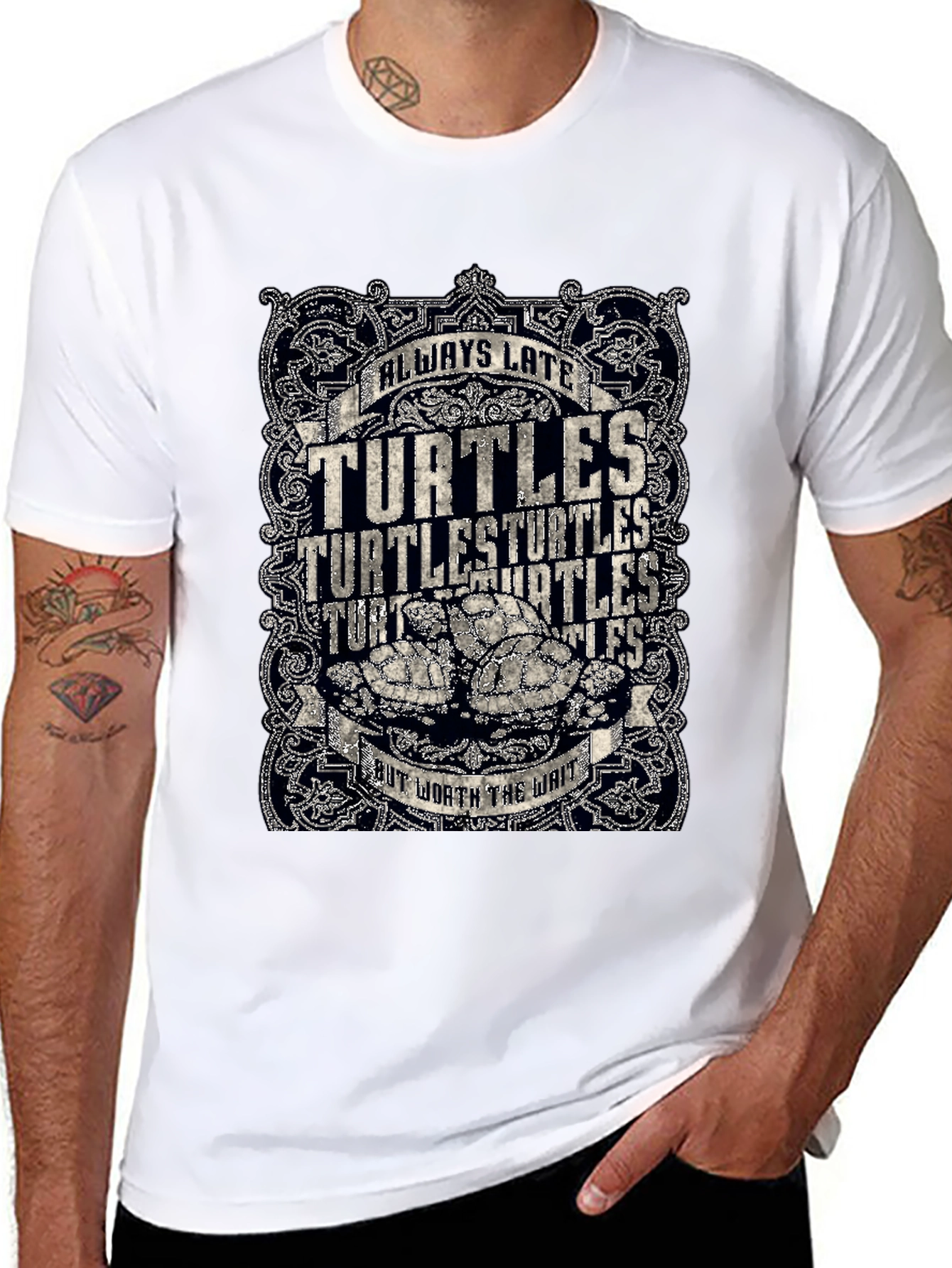 Always Late Turtles T-Shirt Funny Graphic Tee