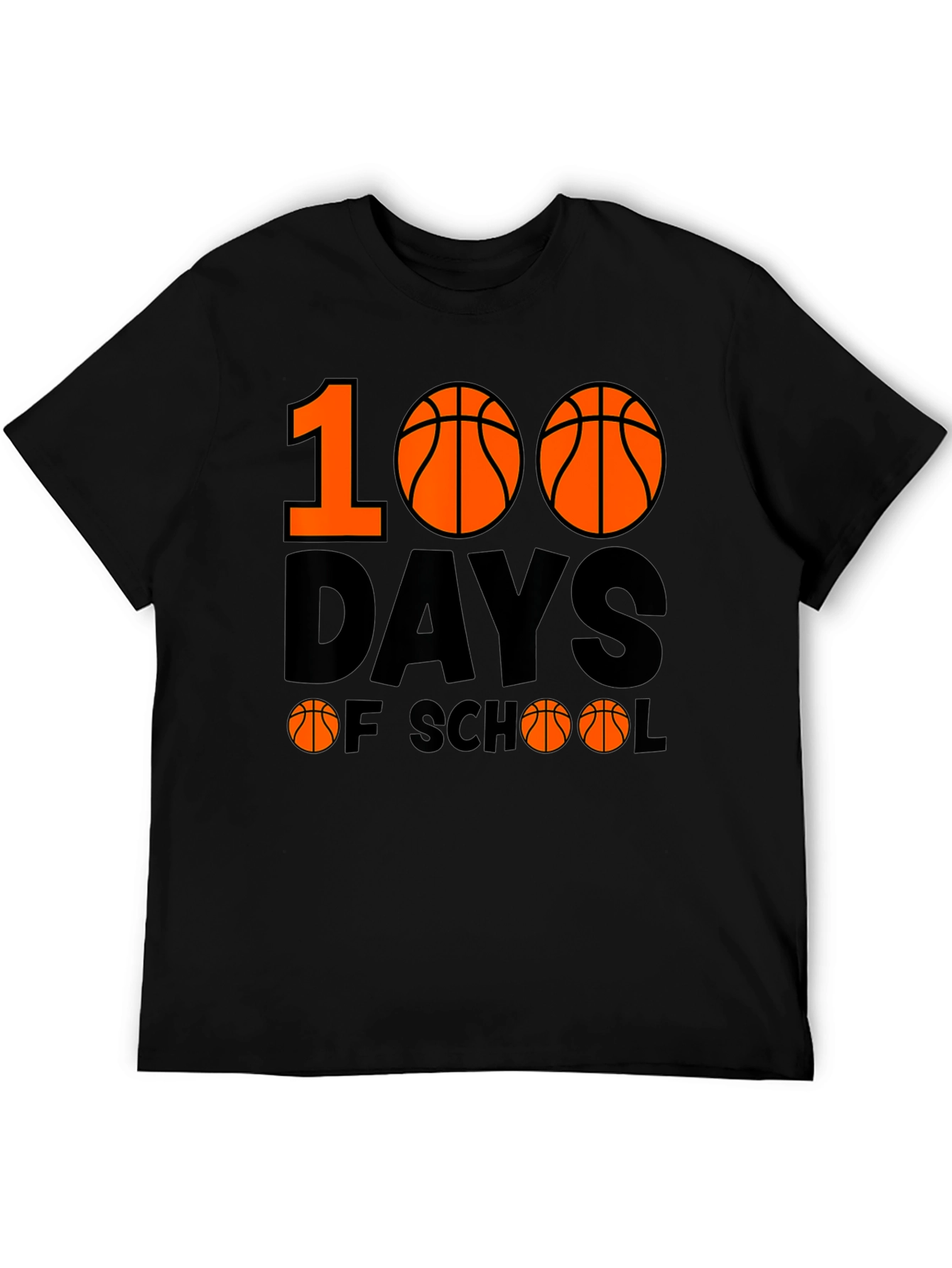 100 Days of School Basketball T-Shirt