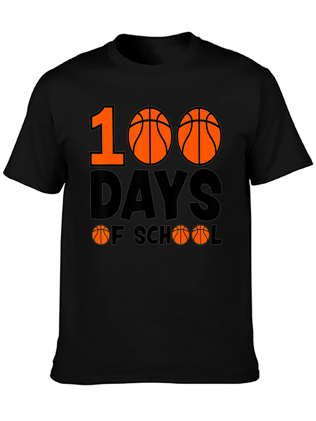 100 Days of School Basketball T-Shirt