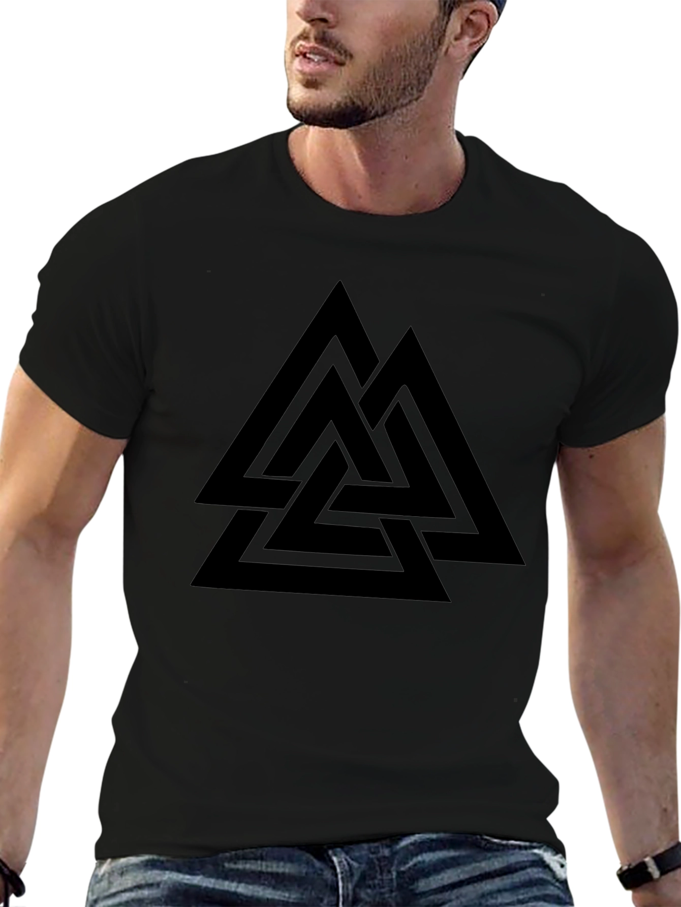 Valknut Symbol Black T-Shirt