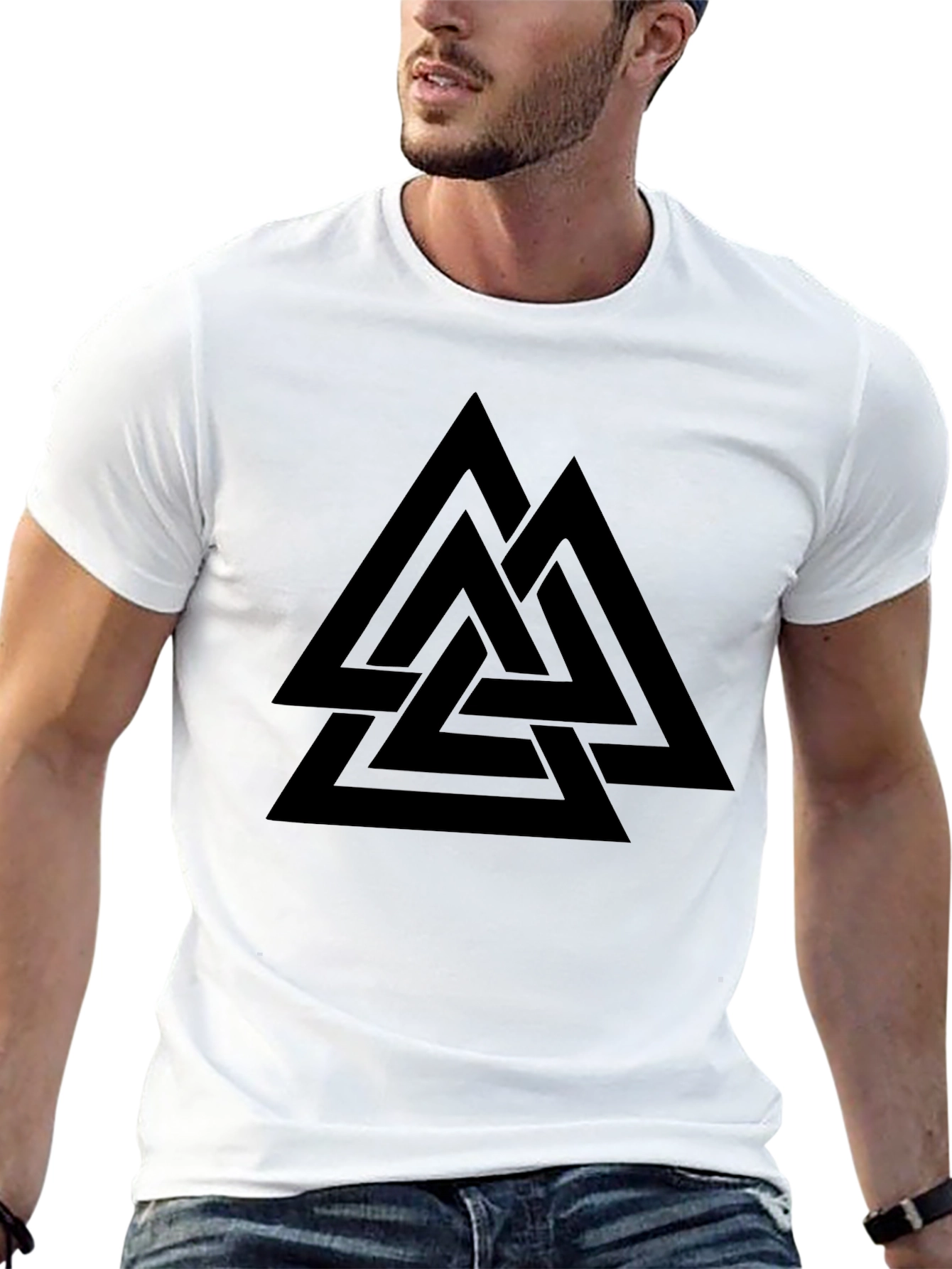 Valknut Symbol Black T-Shirt