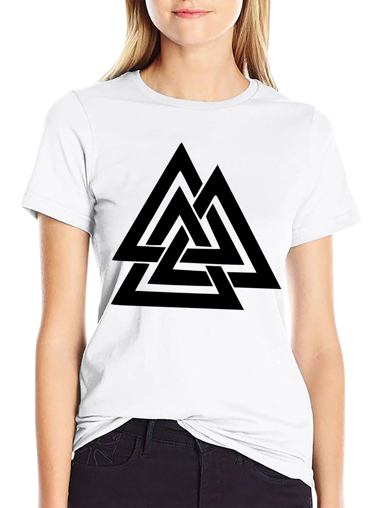 Valknut Symbol Black T-Shirt