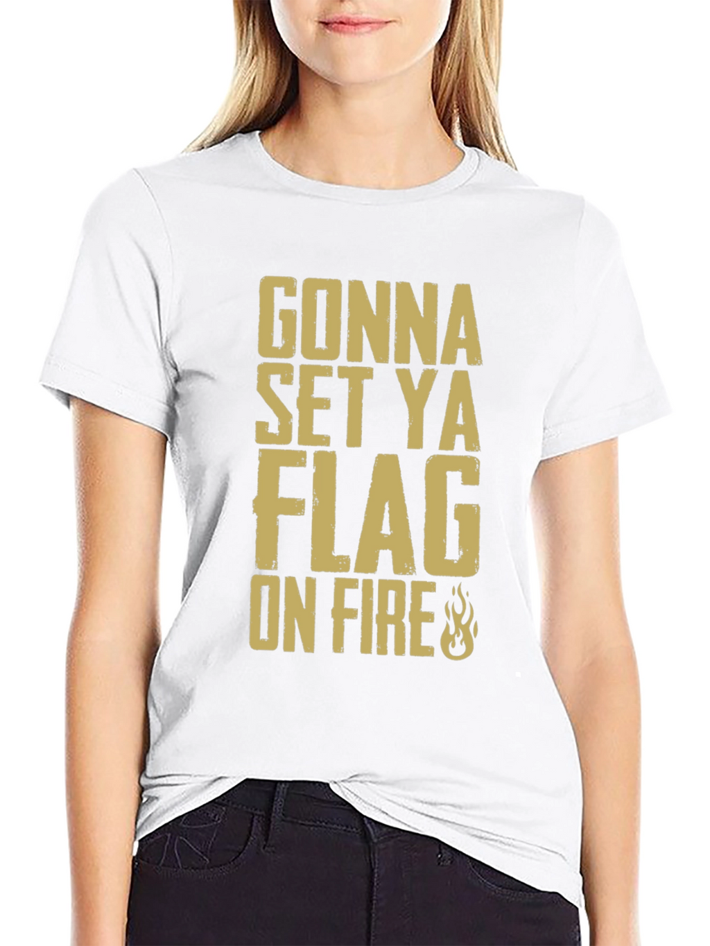 Gonna Set Ya Flag On Fire Graphic T-Shirt