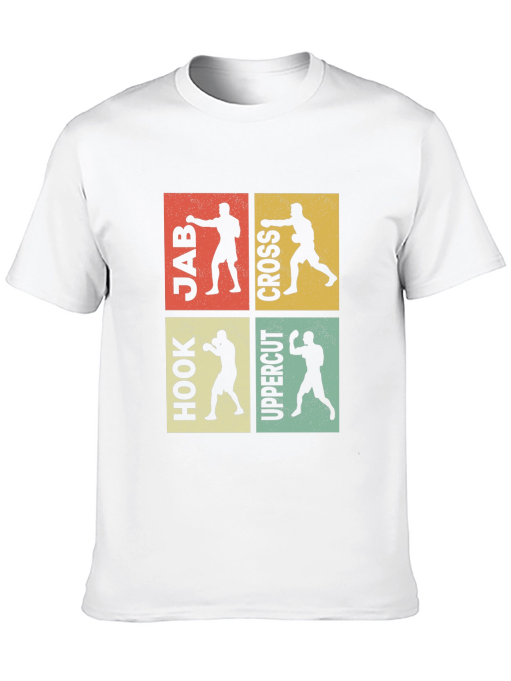 Boxing Moves Graphic Tee - Jab Cross Hook Uppercut