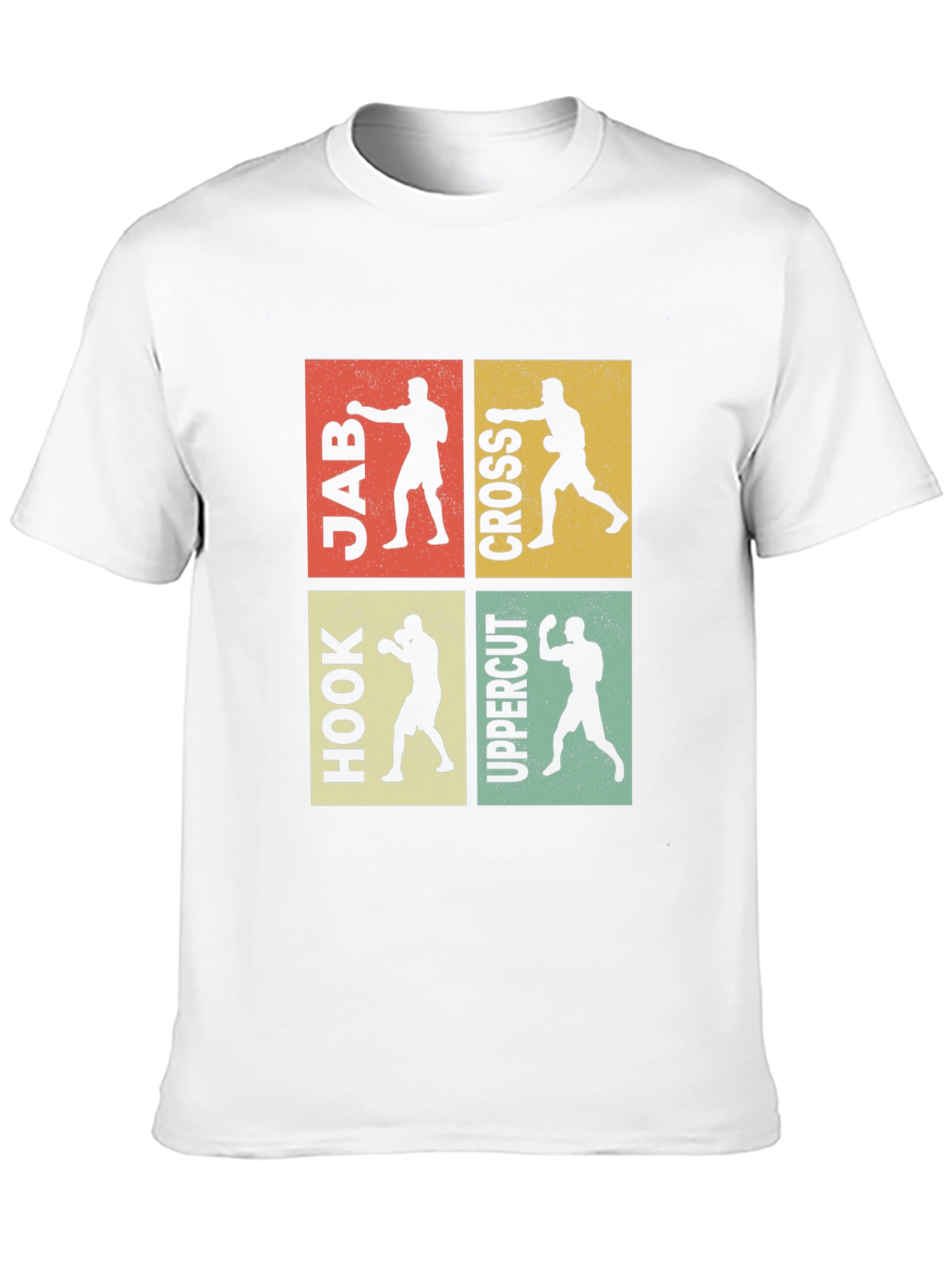 Boxing Moves Graphic Tee - Jab Cross Hook Uppercut