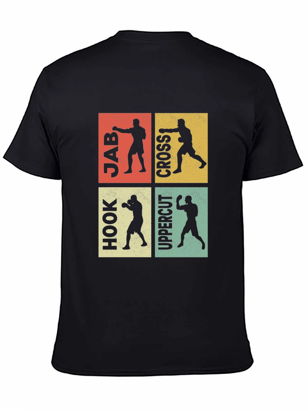 Boxing Moves Graphic Tee - Jab Cross Hook Uppercut
