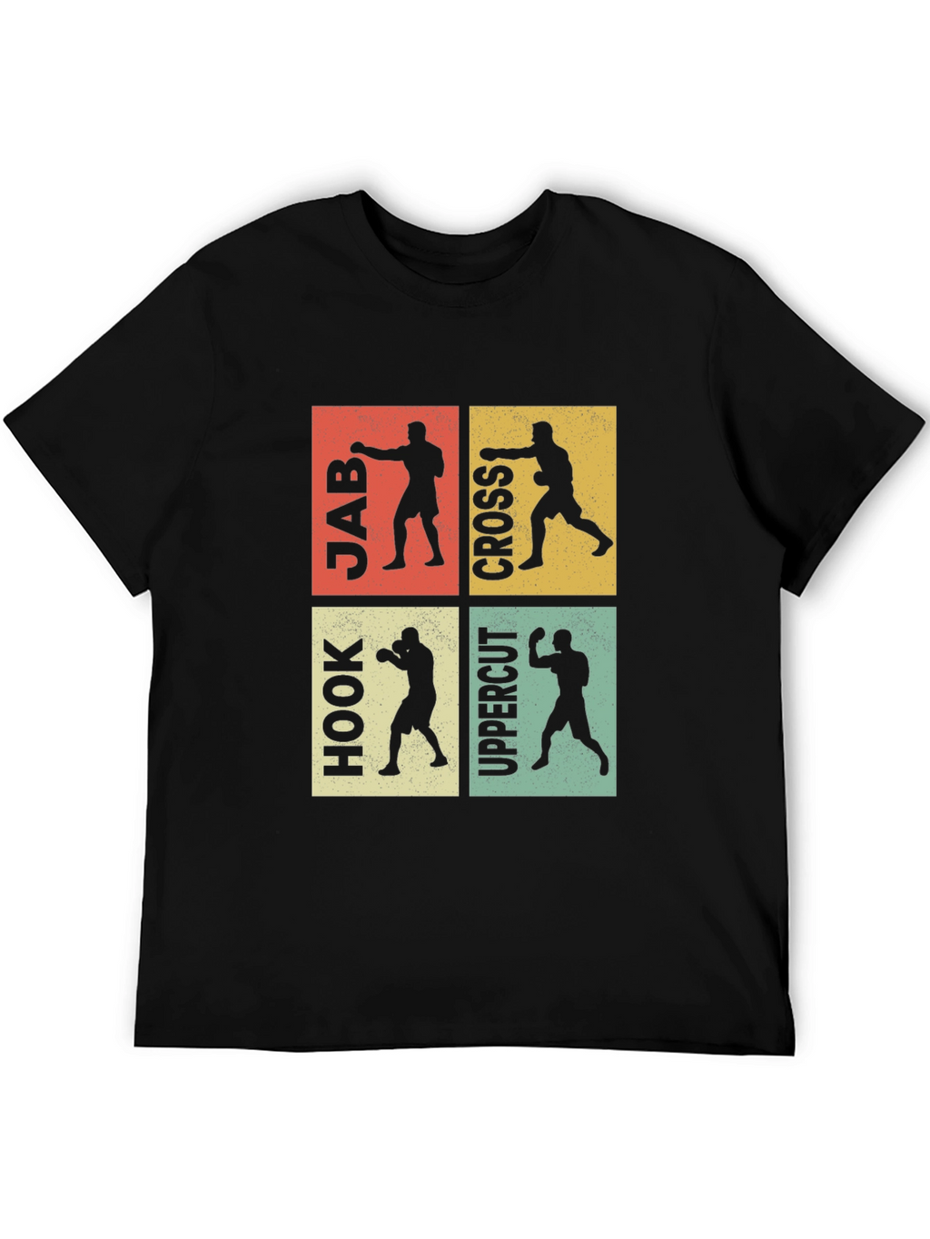 Boxing Moves Graphic Tee - Jab Cross Hook Uppercut