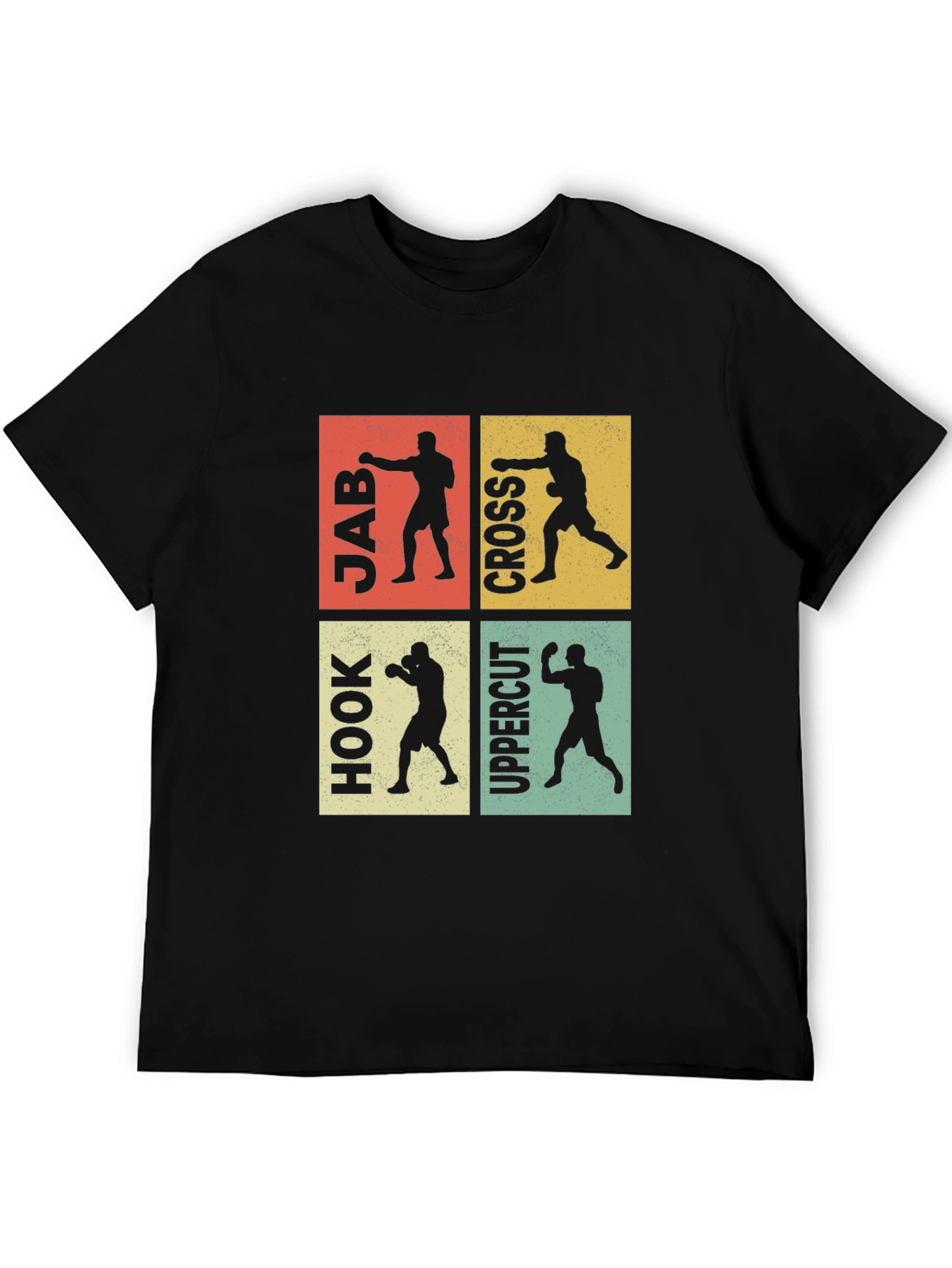 Boxing Moves Graphic Tee - Jab Cross Hook Uppercut