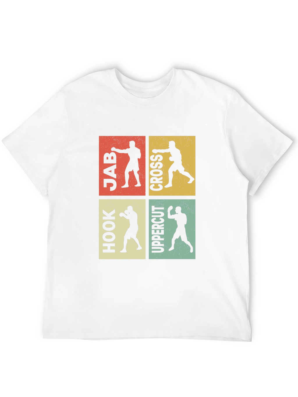 Boxing Moves Graphic Tee - Jab Cross Hook Uppercut