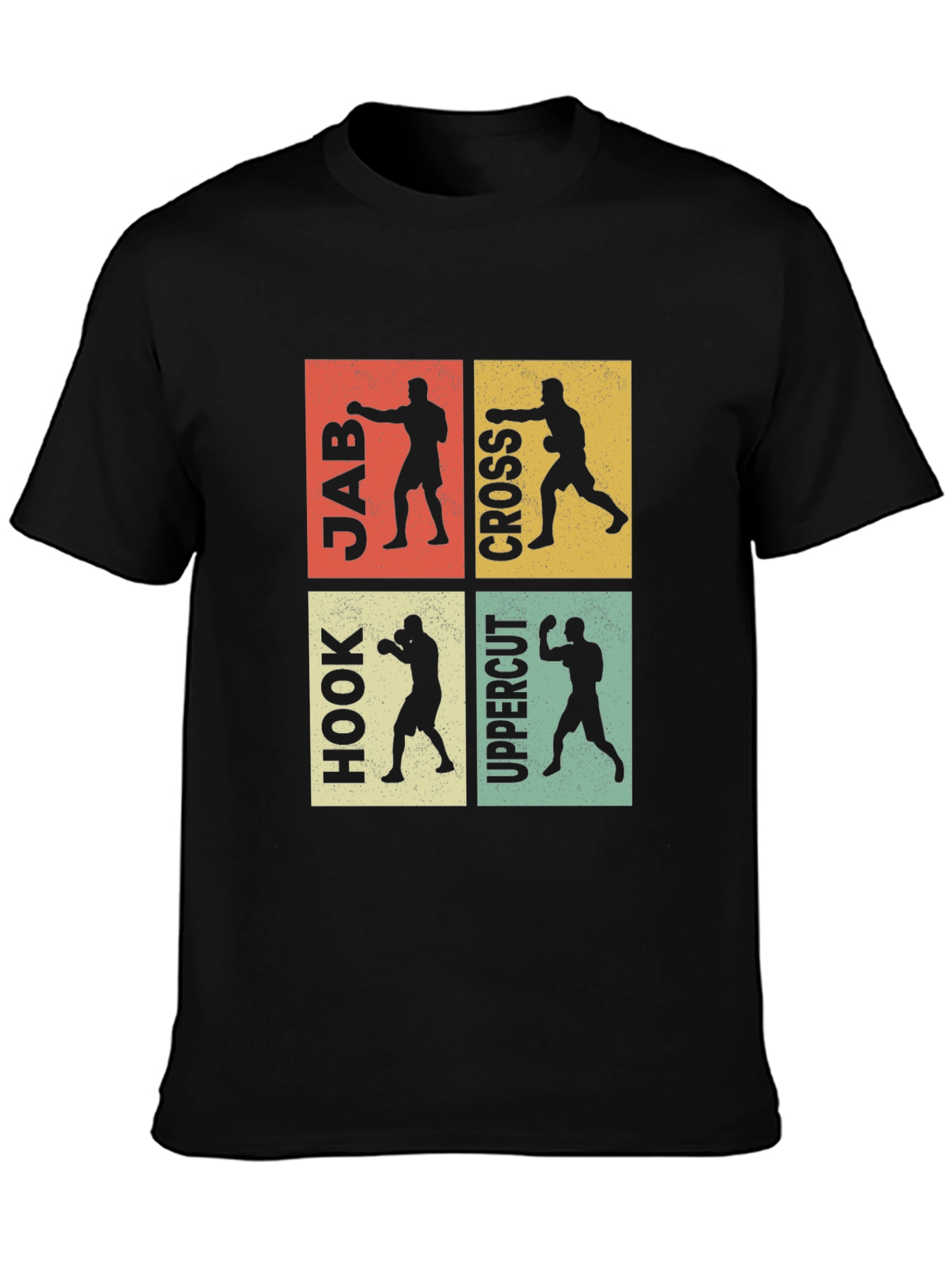 Boxing Moves Graphic Tee - Jab Cross Hook Uppercut