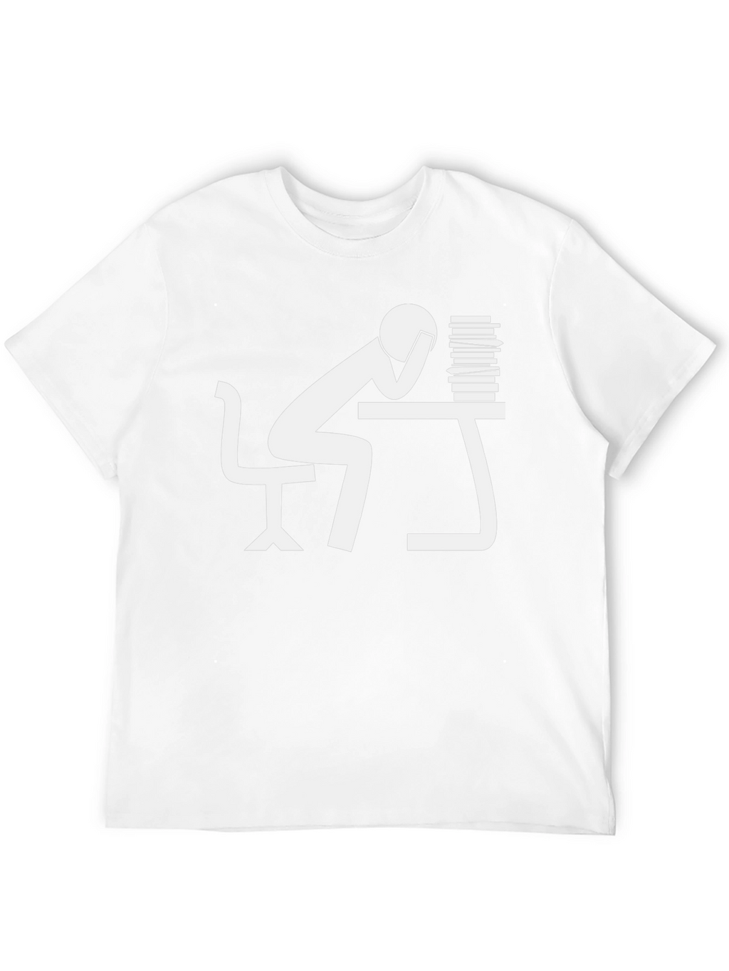 Stressed Student Black T-Shirt - Bookworm Style