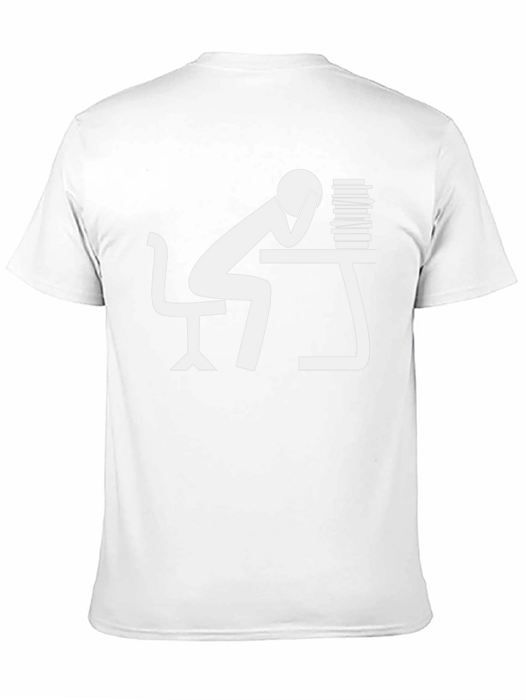 Stressed Student Black T-Shirt - Bookworm Style