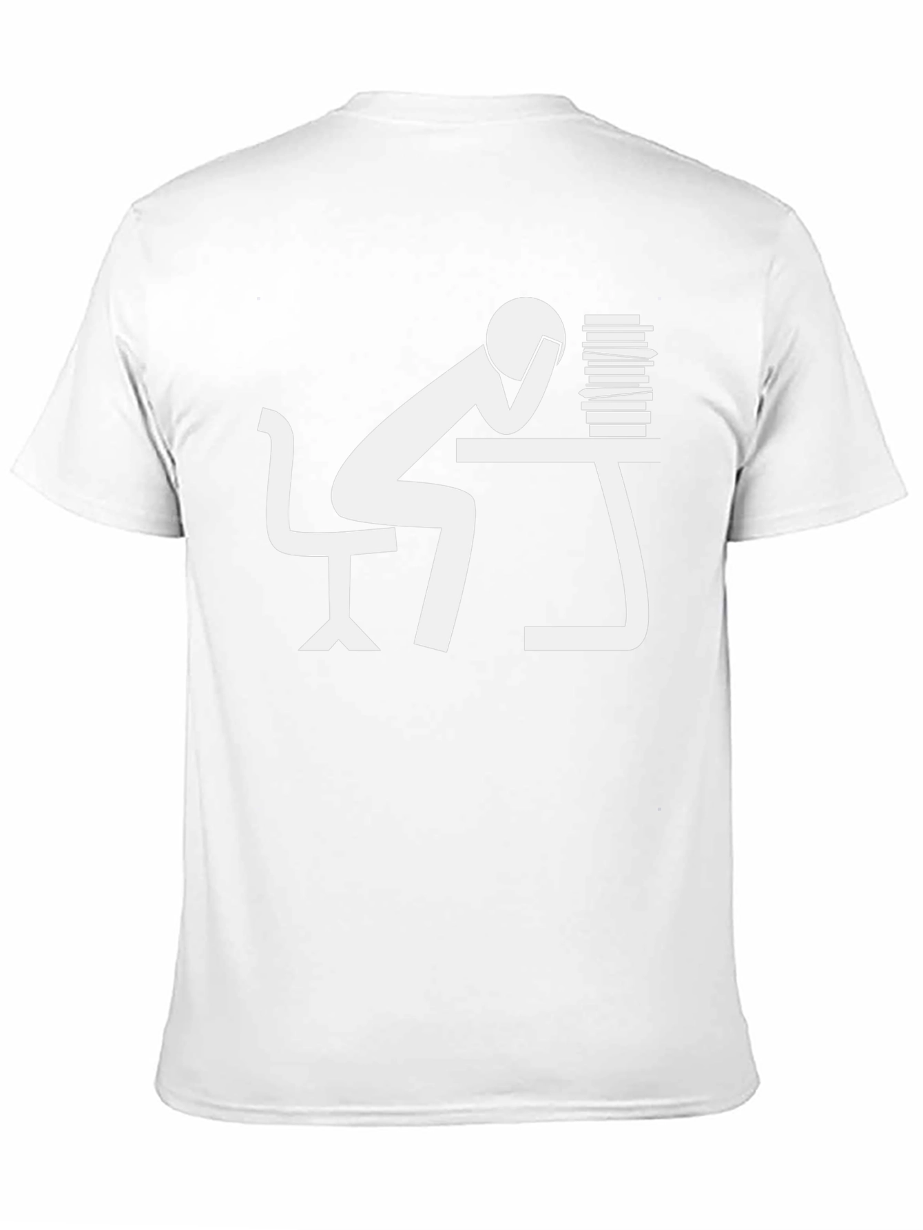 Stressed Student Black T-Shirt - Bookworm Style