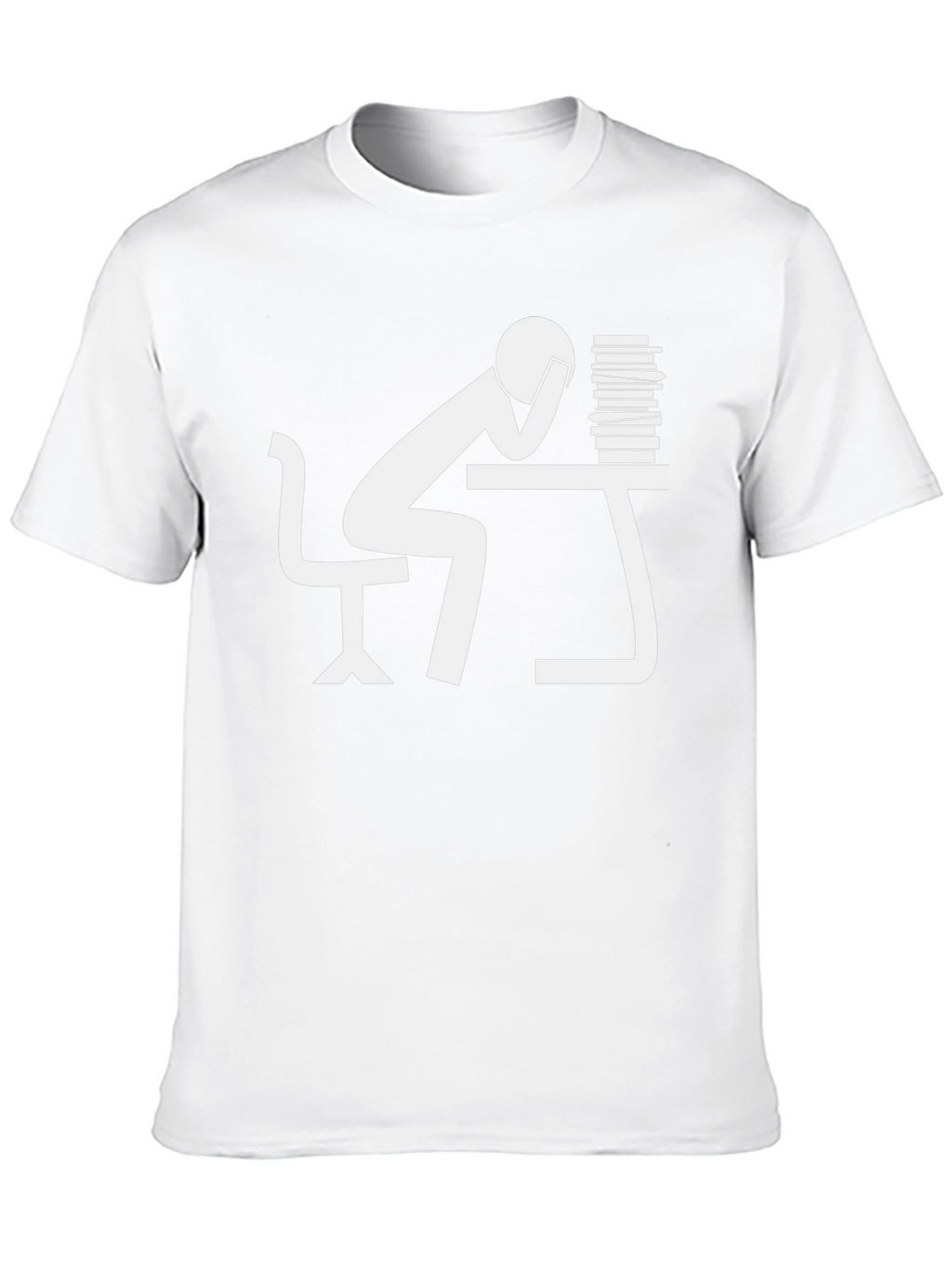 Stressed Student Black T-Shirt - Bookworm Style