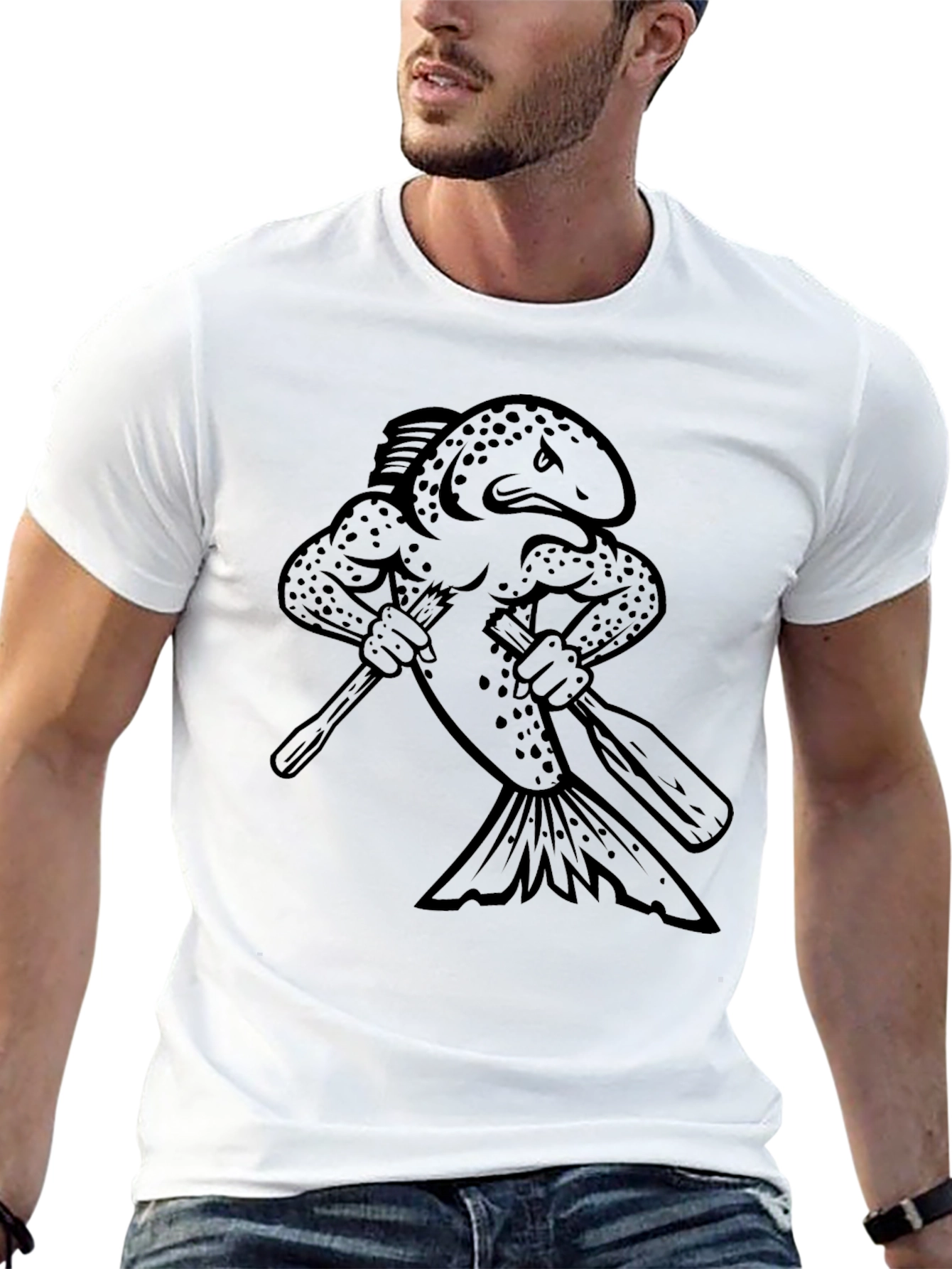 Black Fish Graphic T-Shirt