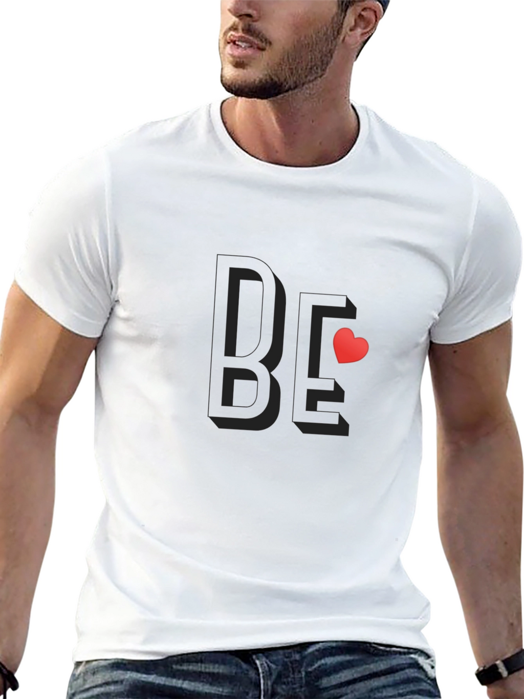Be Mine Stylish Black Cotton Tee