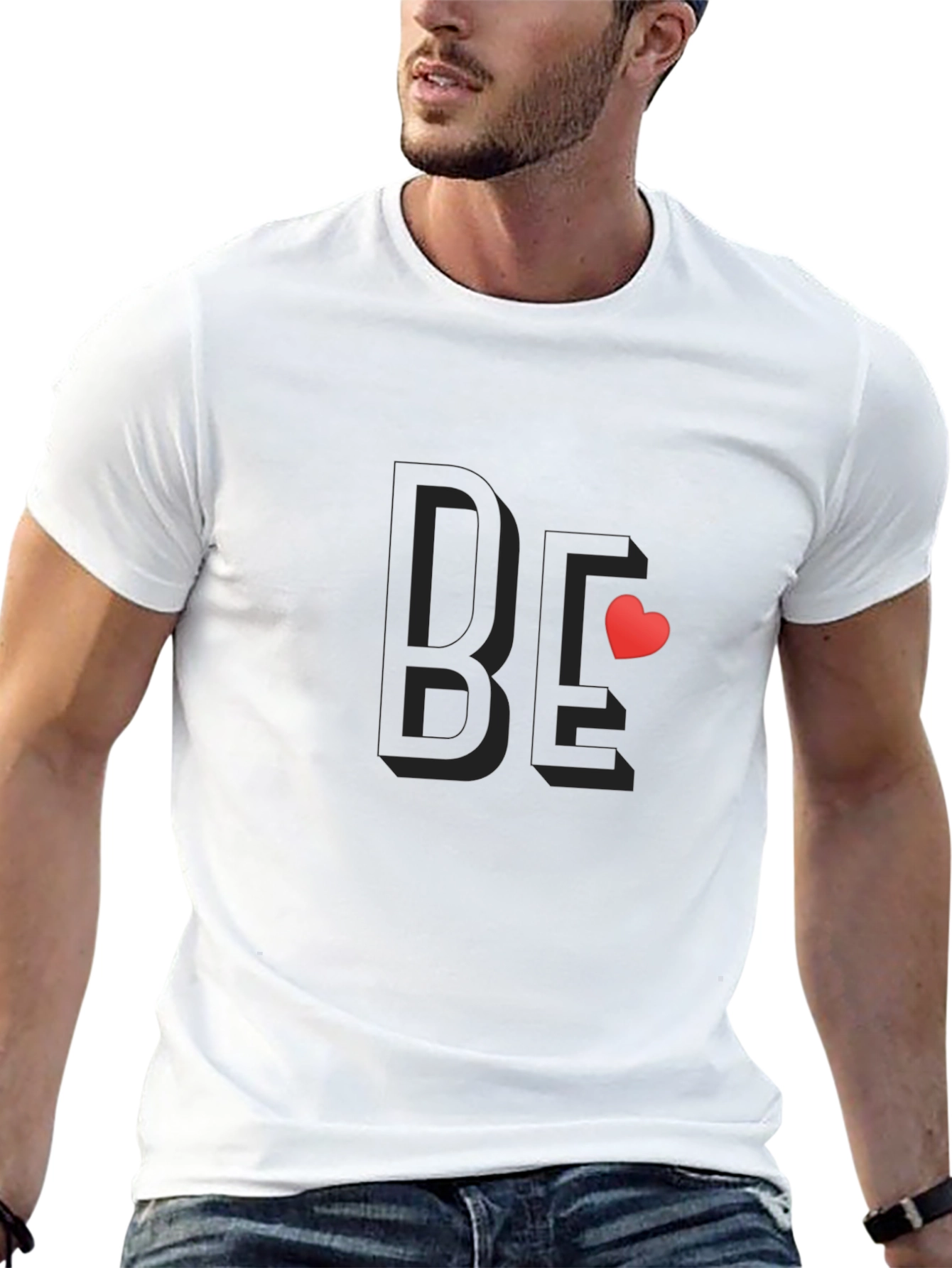 Be Mine Stylish Black Cotton Tee