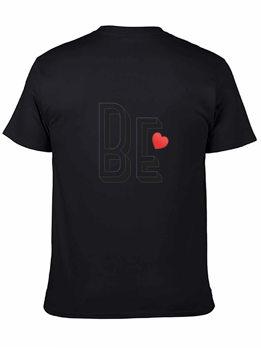 Be Mine Stylish Black Cotton Tee