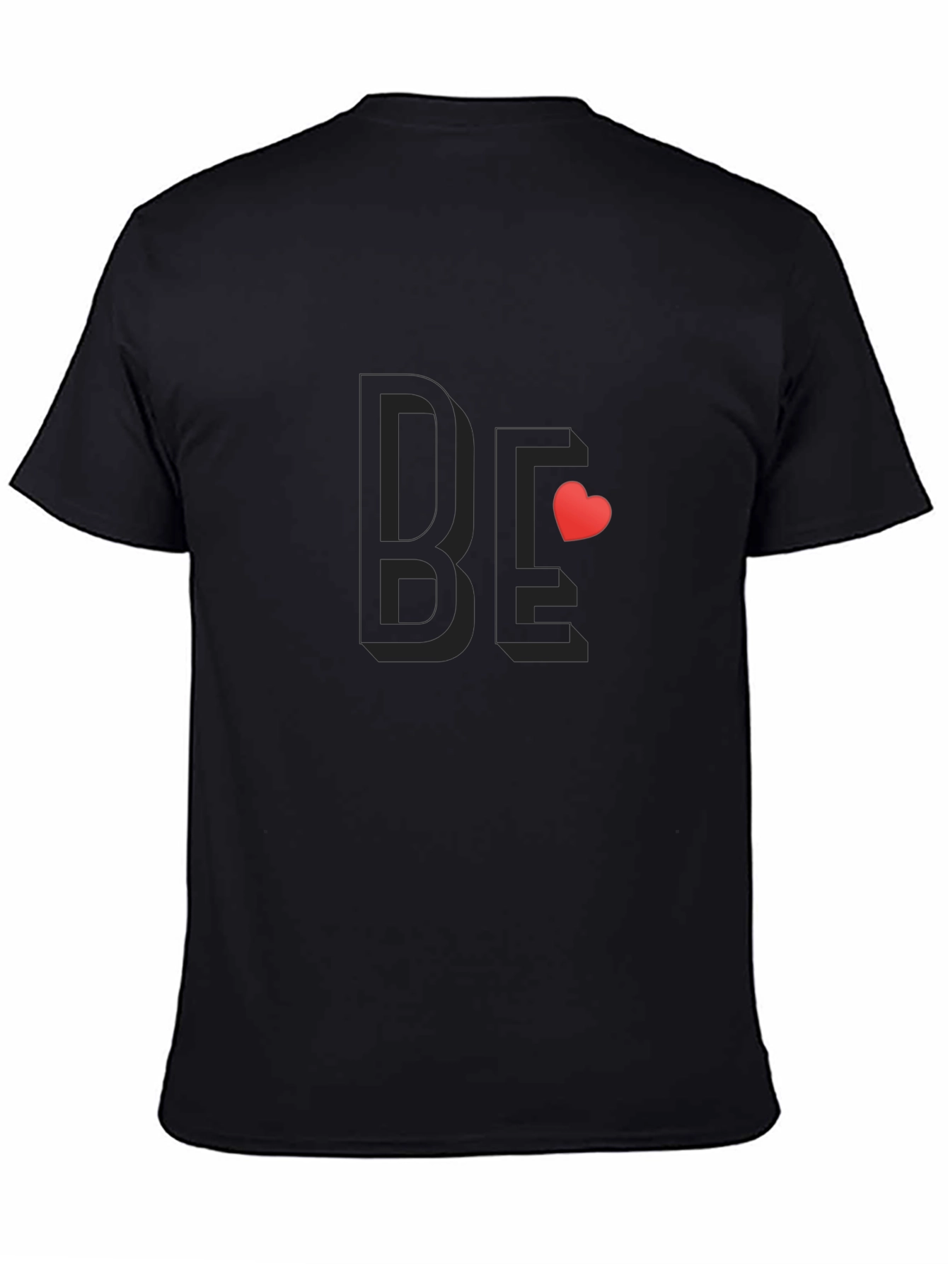 Be Mine Stylish Black Cotton Tee