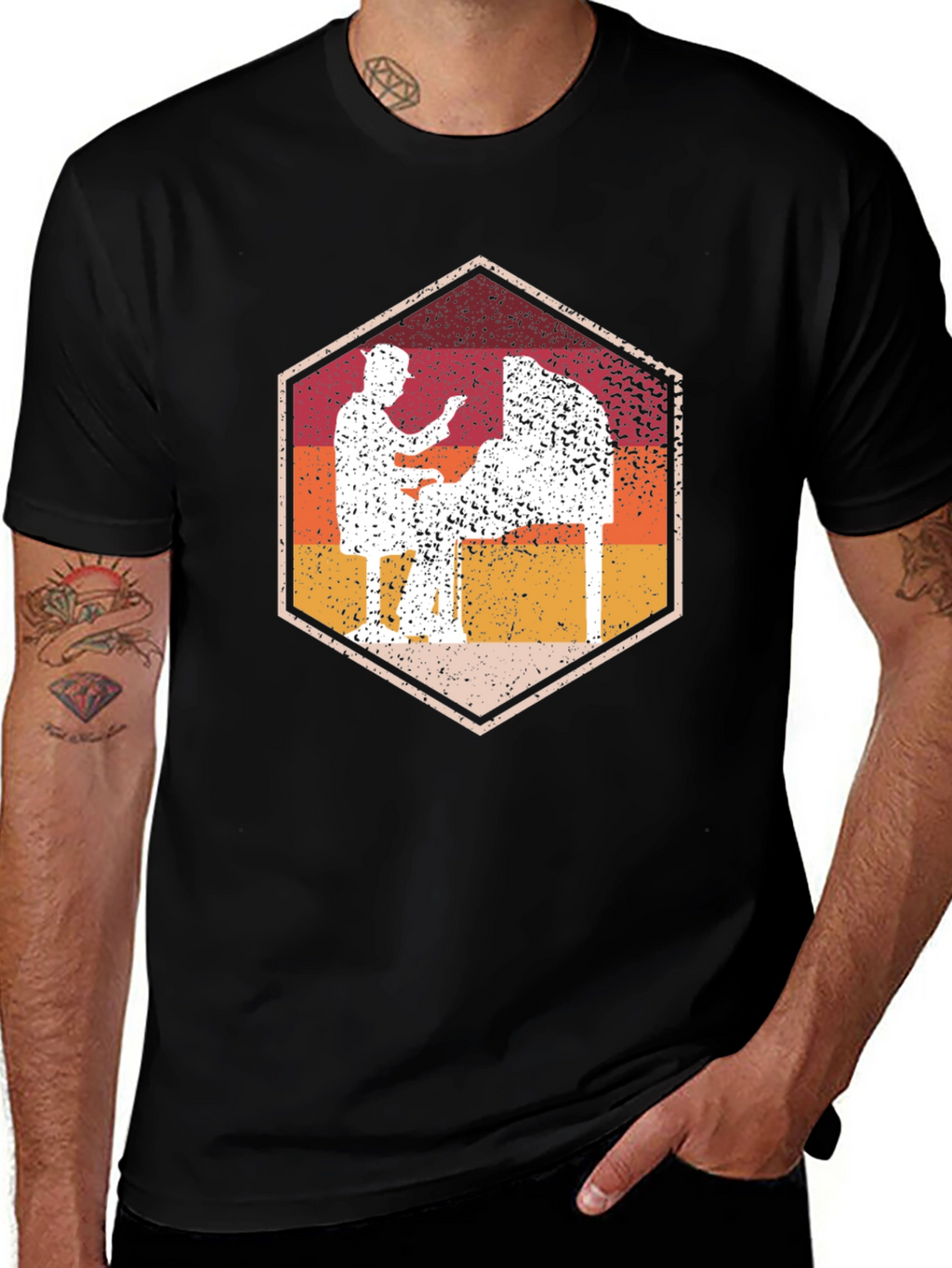 Retro Pinball Machine Graphic T-Shirt