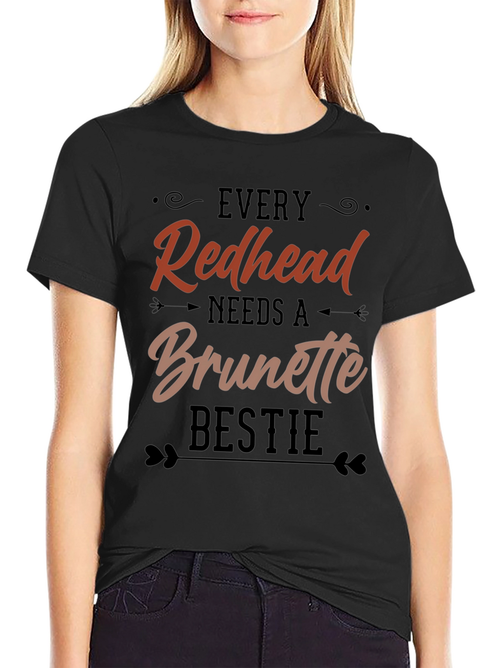 Redhead Brunette Bestie Graphic Tee