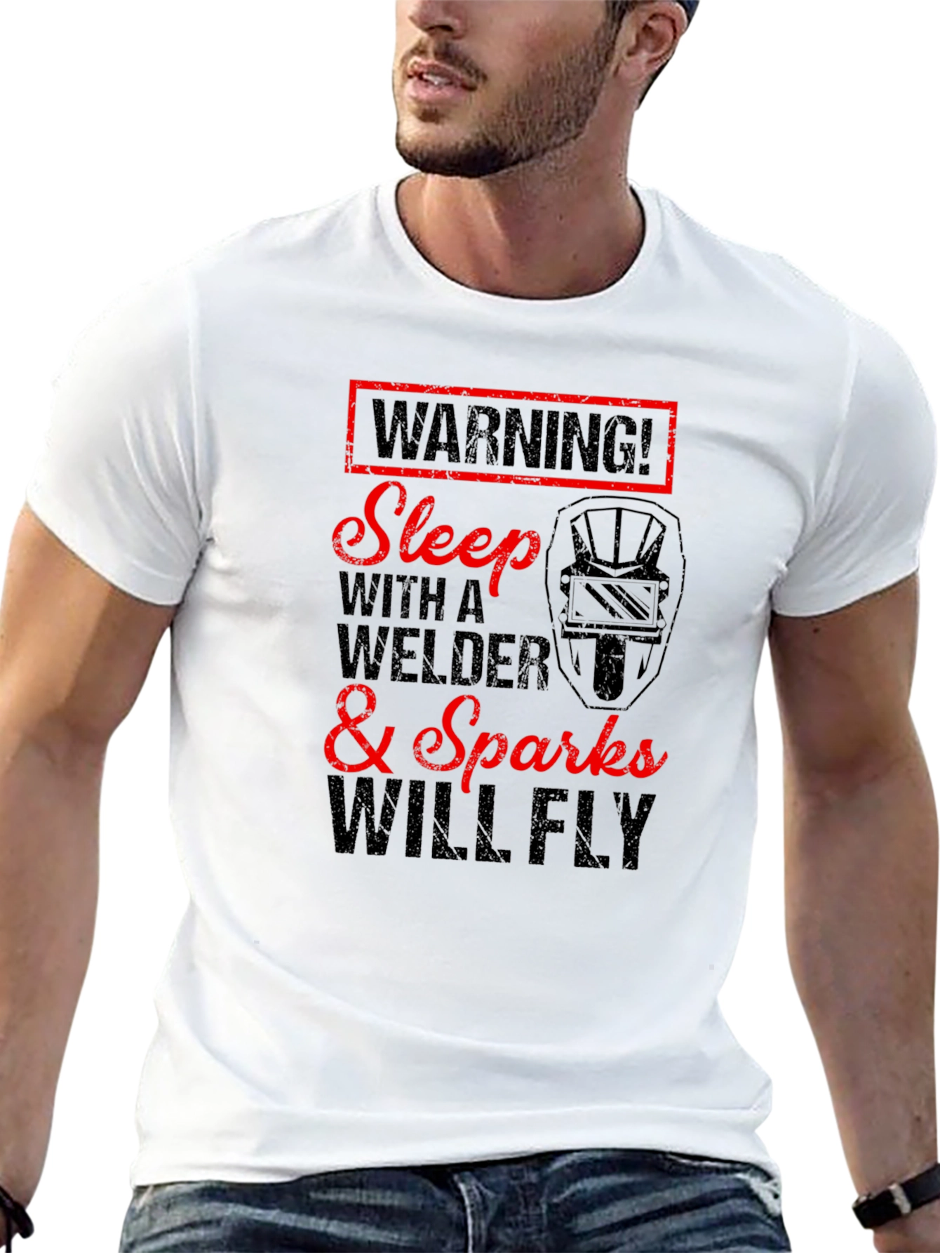 Warning Welder T-Shirt - Sparks Will Fly