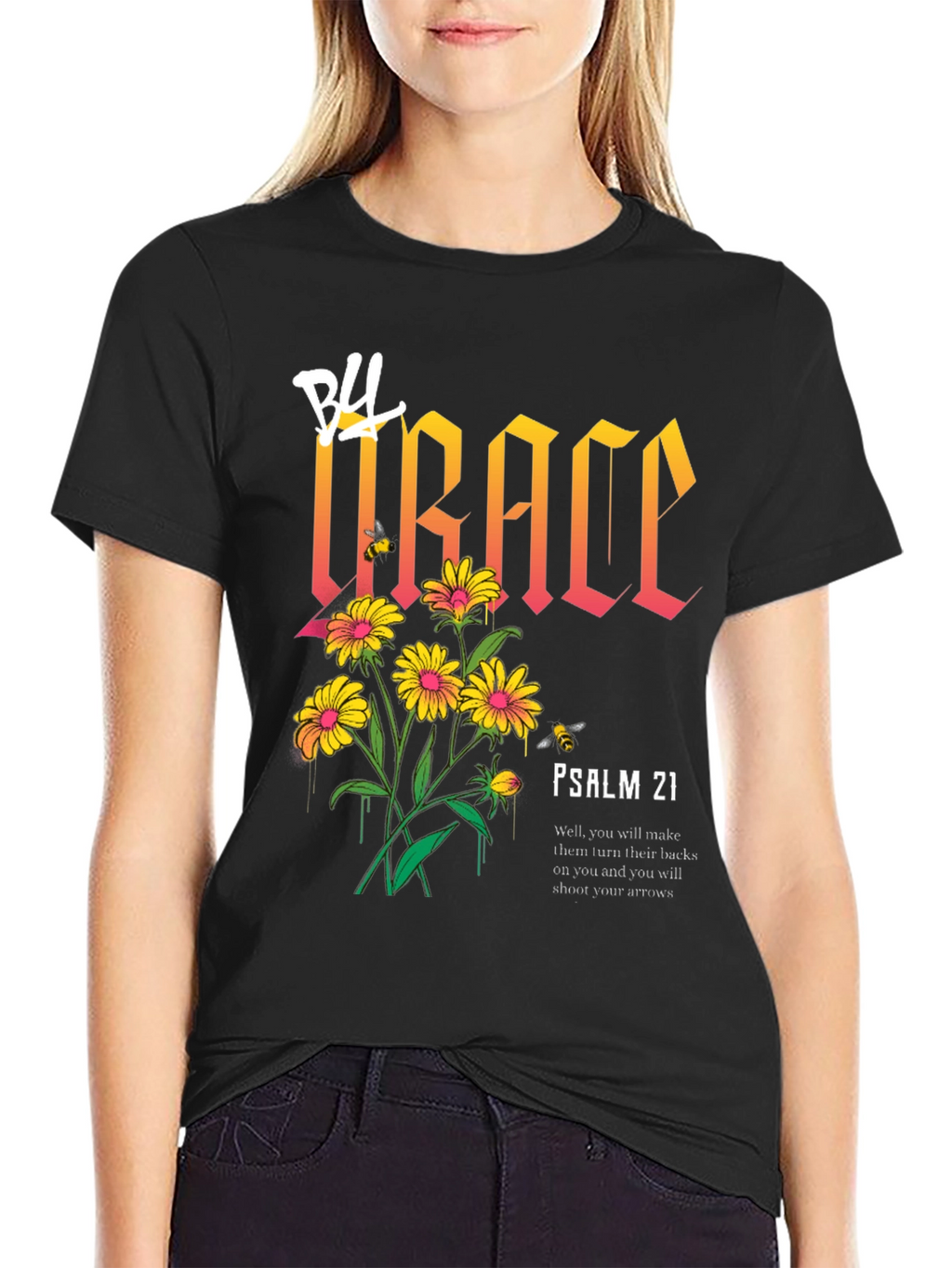 Grace Floral Graphic Print T-Shirt