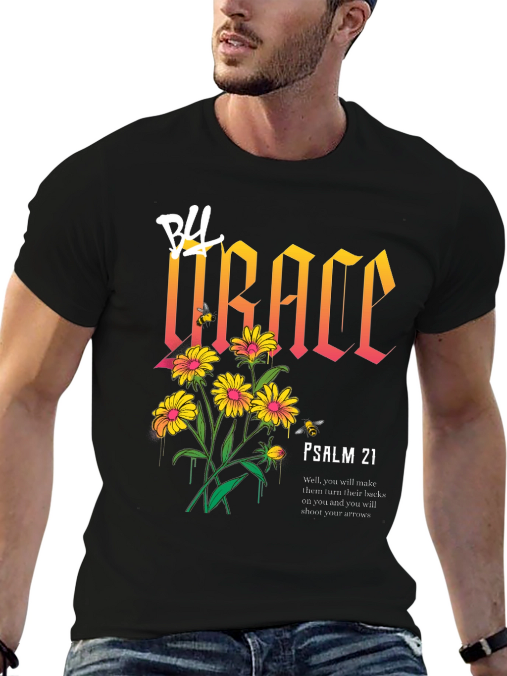 Grace Floral Graphic Print T-Shirt