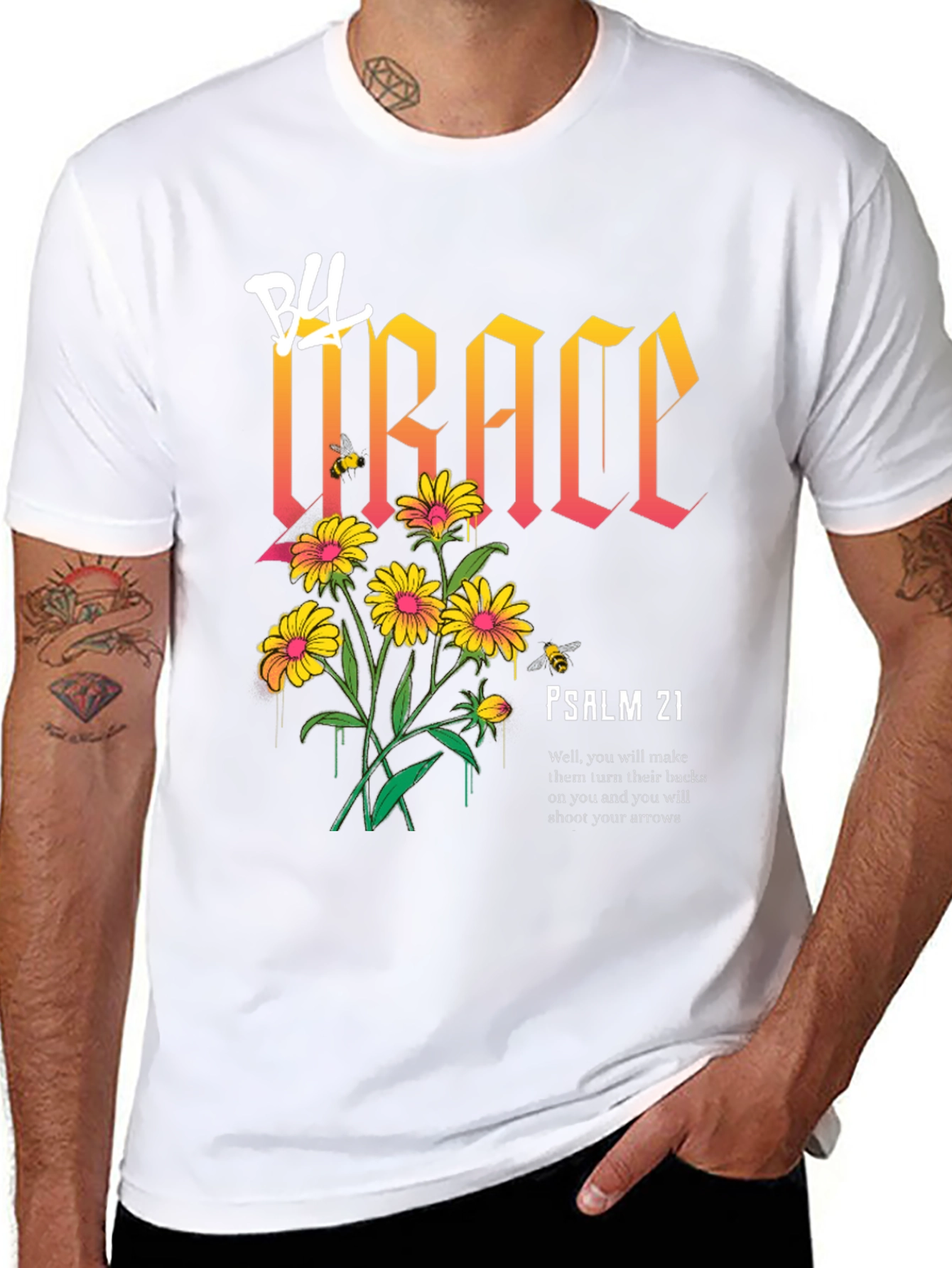 Grace Floral Graphic Print T-Shirt