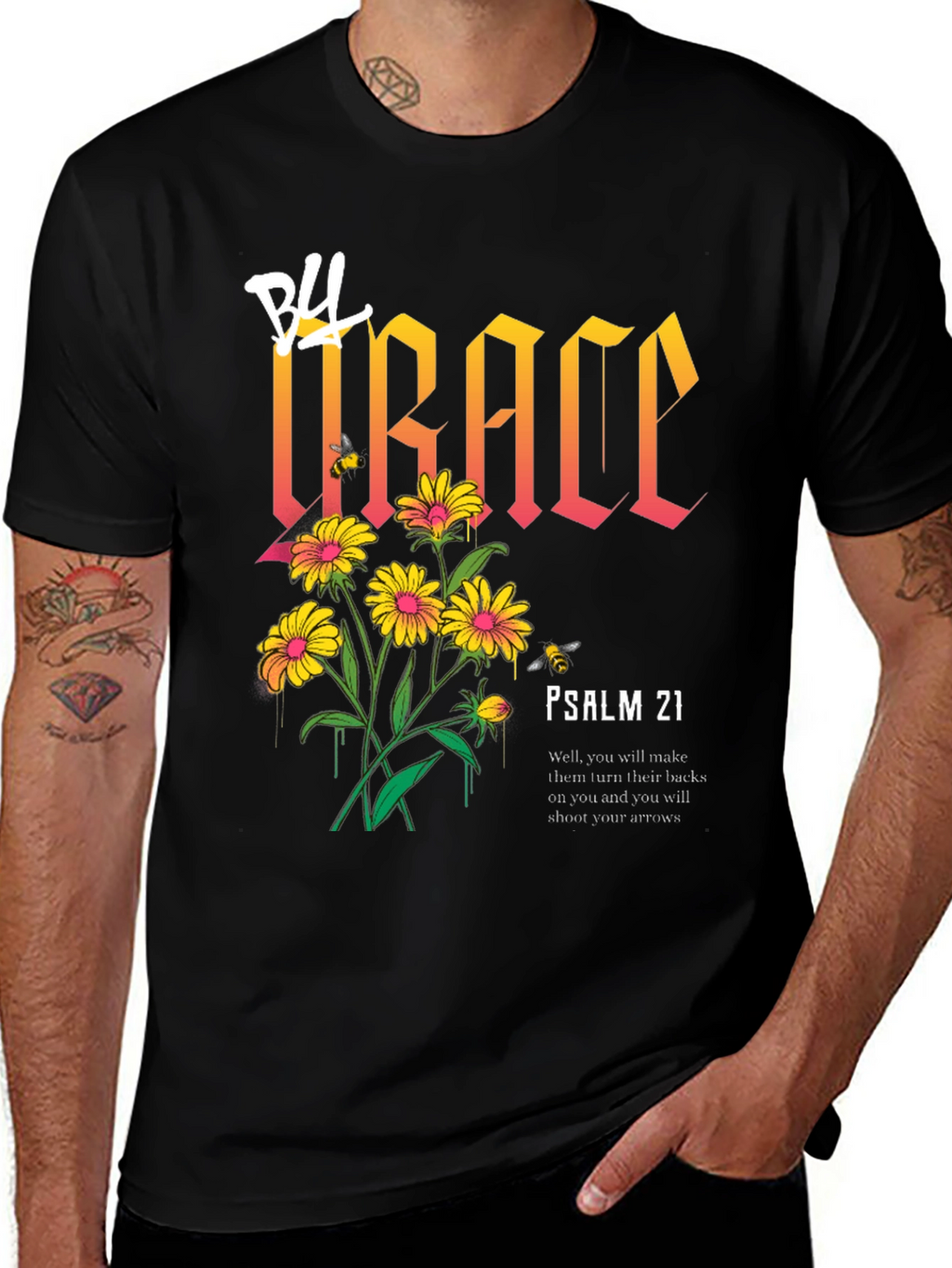 Grace Floral Graphic Print T-Shirt