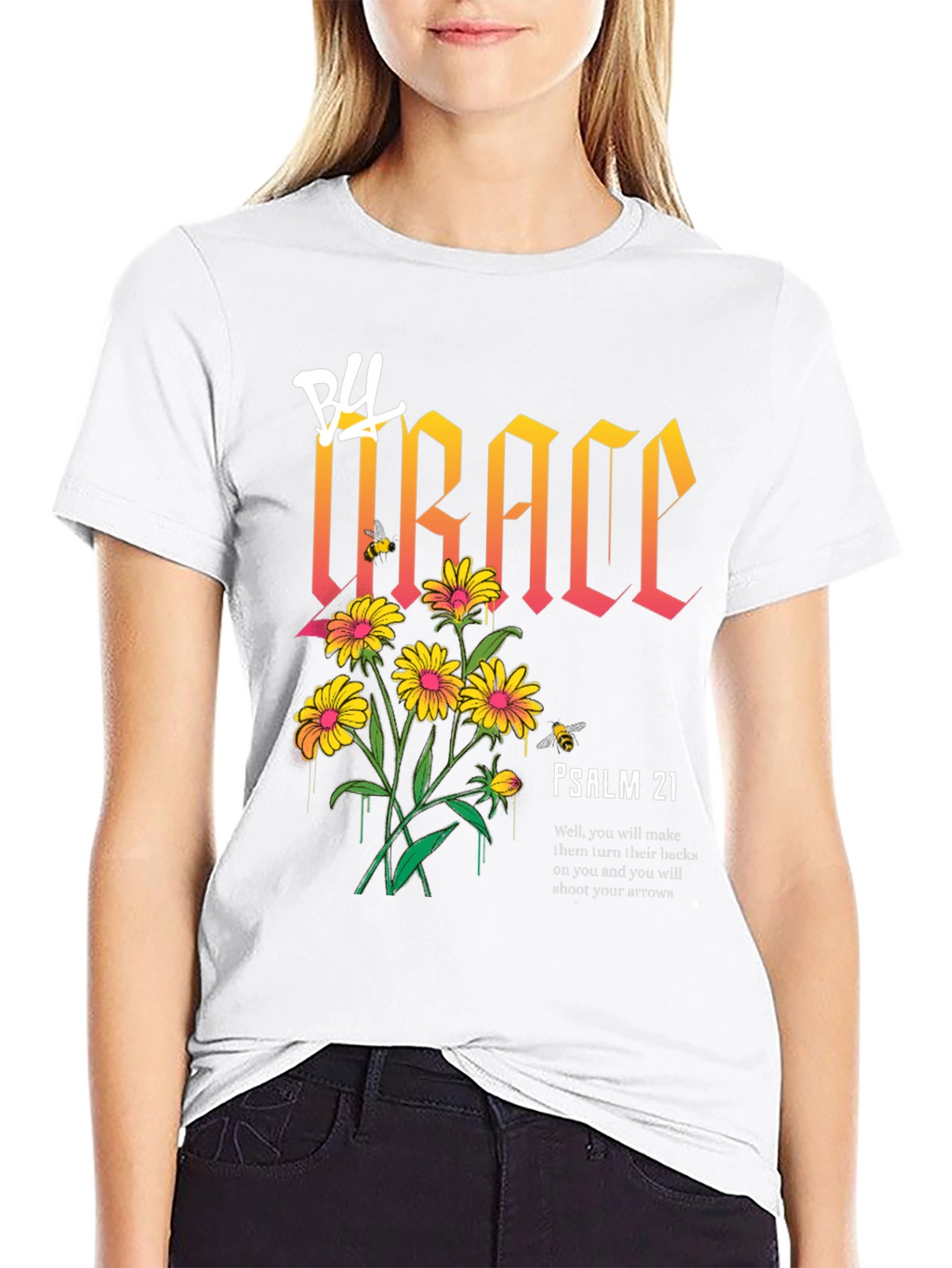 Grace Floral Graphic Print T-Shirt