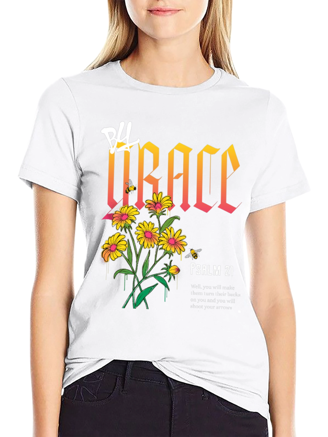Grace Floral Graphic Print T-Shirt