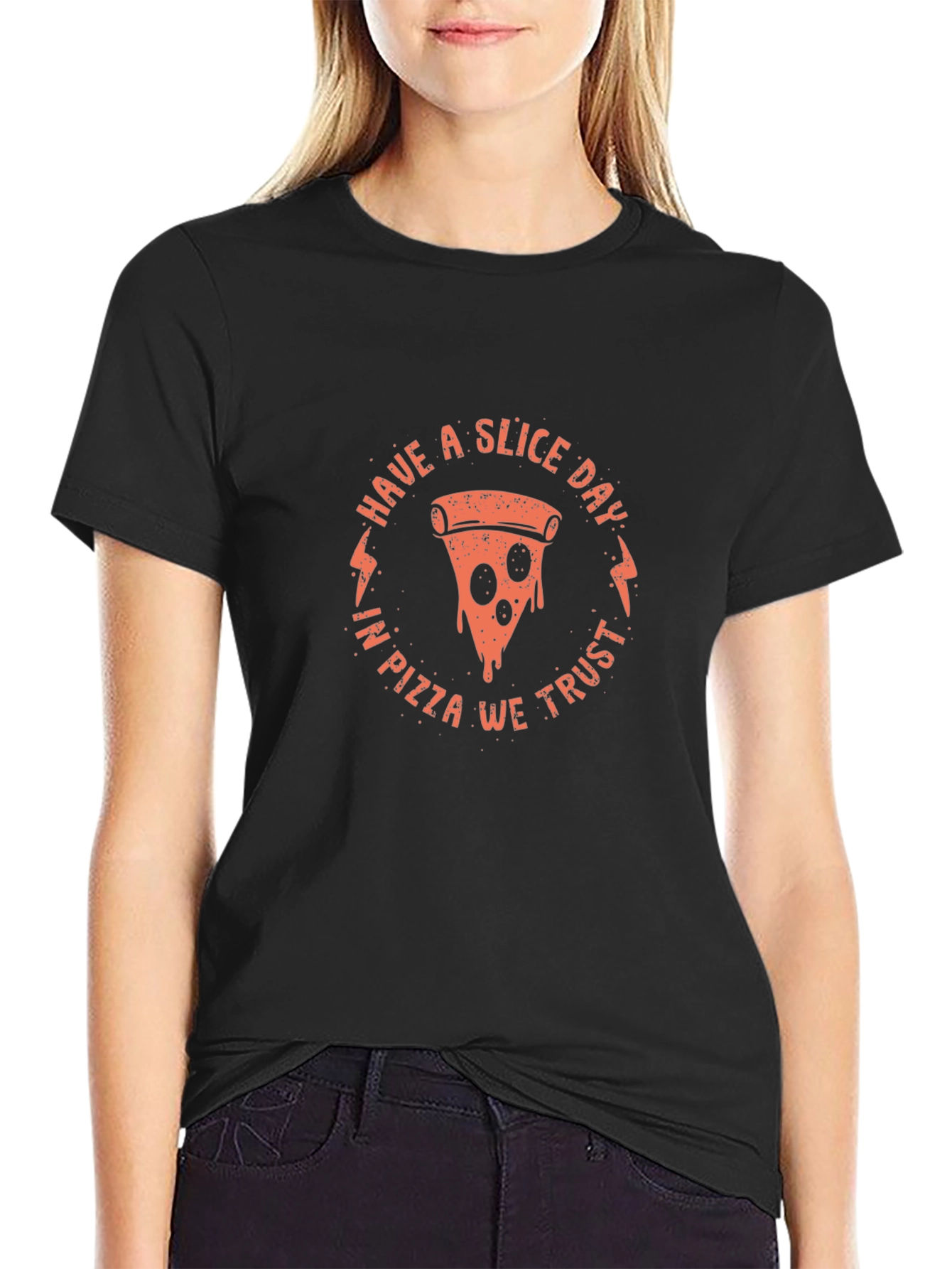 Pizza Slice Graphic Tee - Have a Slice Day