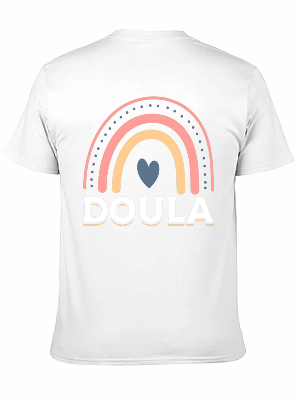 Doula Rainbow Heart T-Shirt Supportive Labor Assistant
